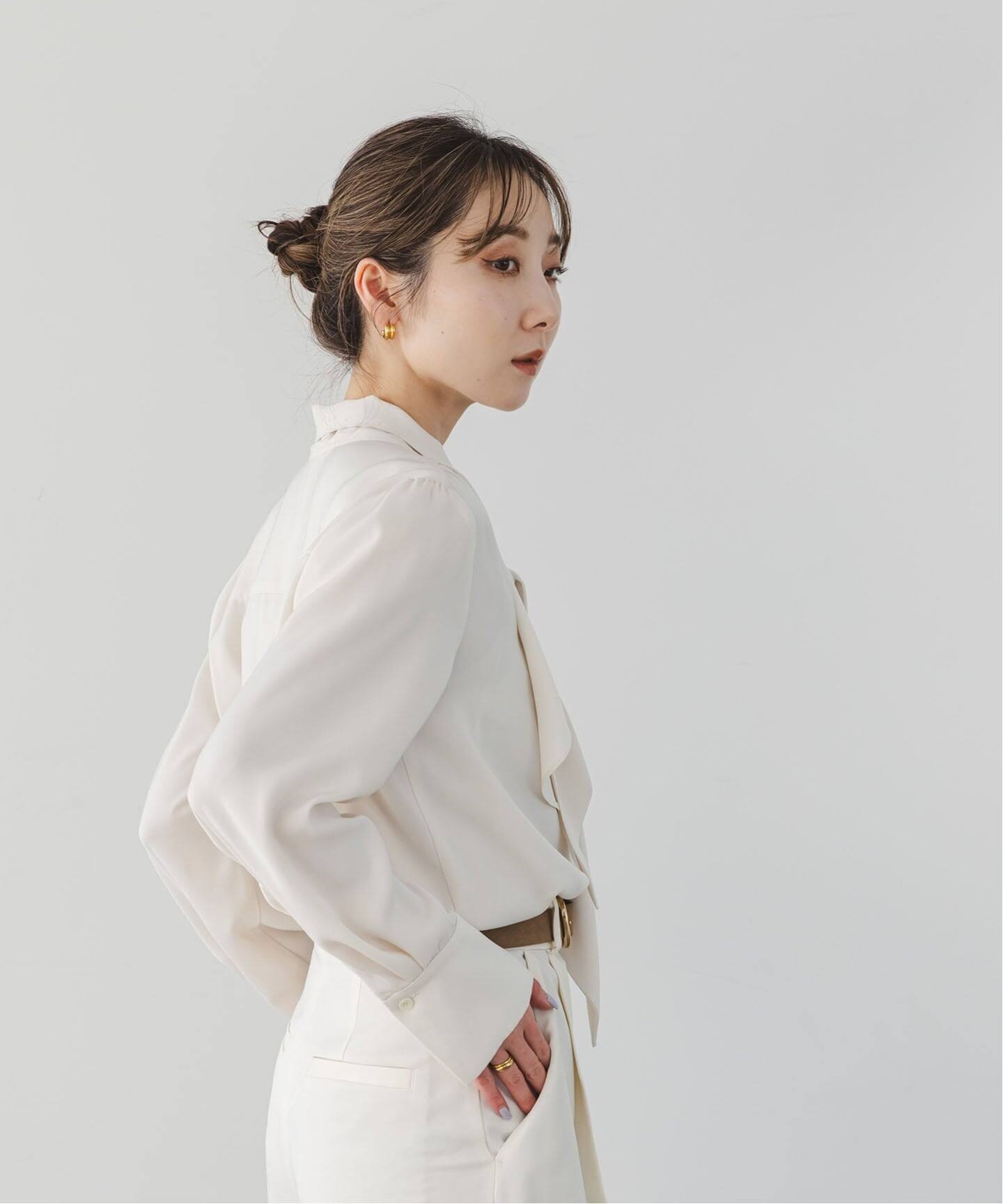 WEB限定・追加2》ロイヤルサテンボウタイブラウス（シャツ／ブラウス 