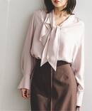 《WEB限定・追加2》ロイヤルサテンボウタイブラウス