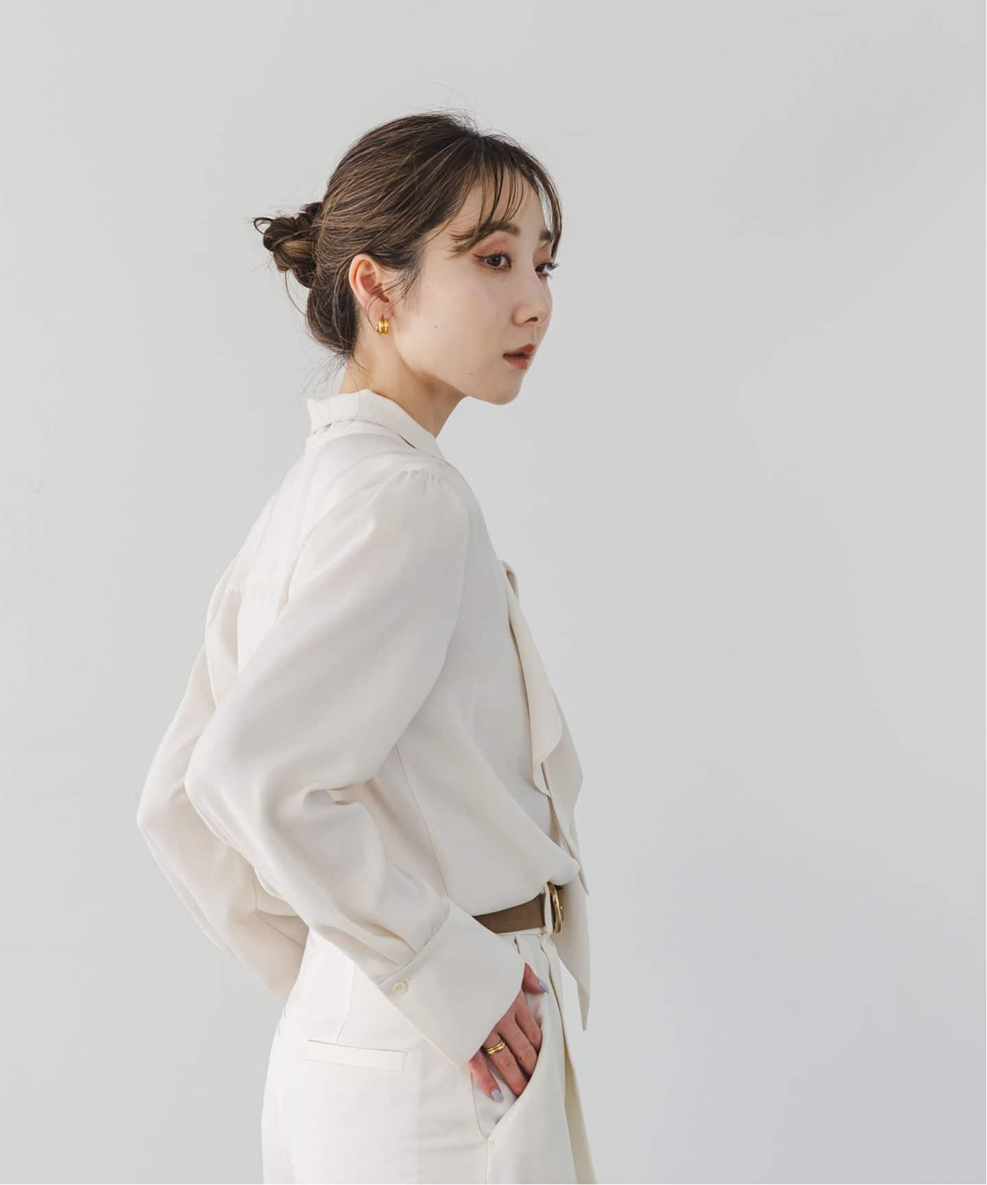 WEB&日本橋店限定追加予約》ロイヤルサテンボウタイブラウス（シャツ