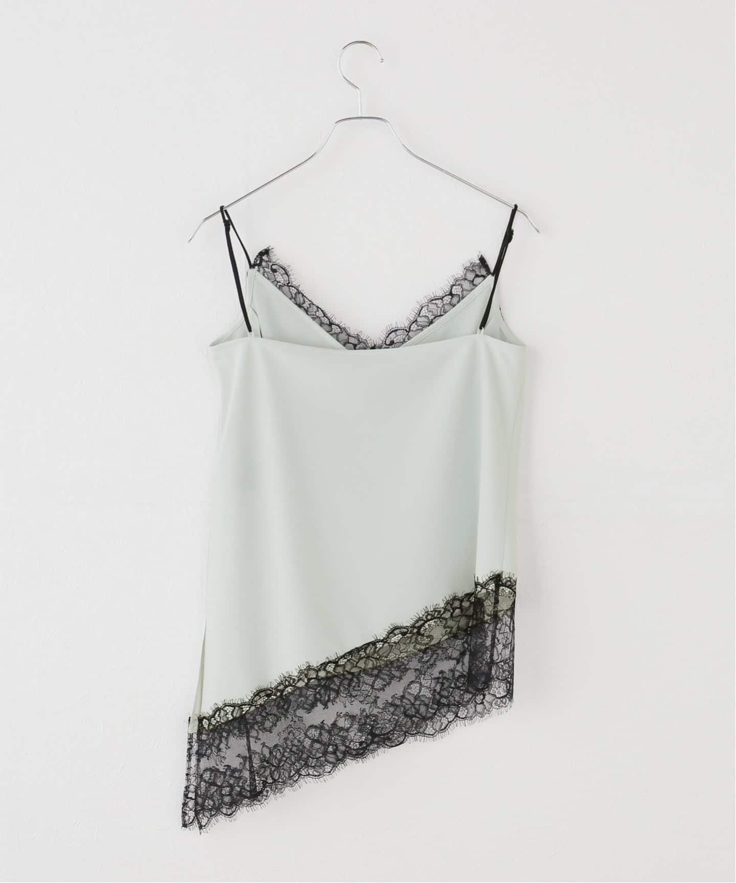 ROOM NO.8 BLACK/ルームエイト TRICOT WITH LACE CAMI（キャミソール