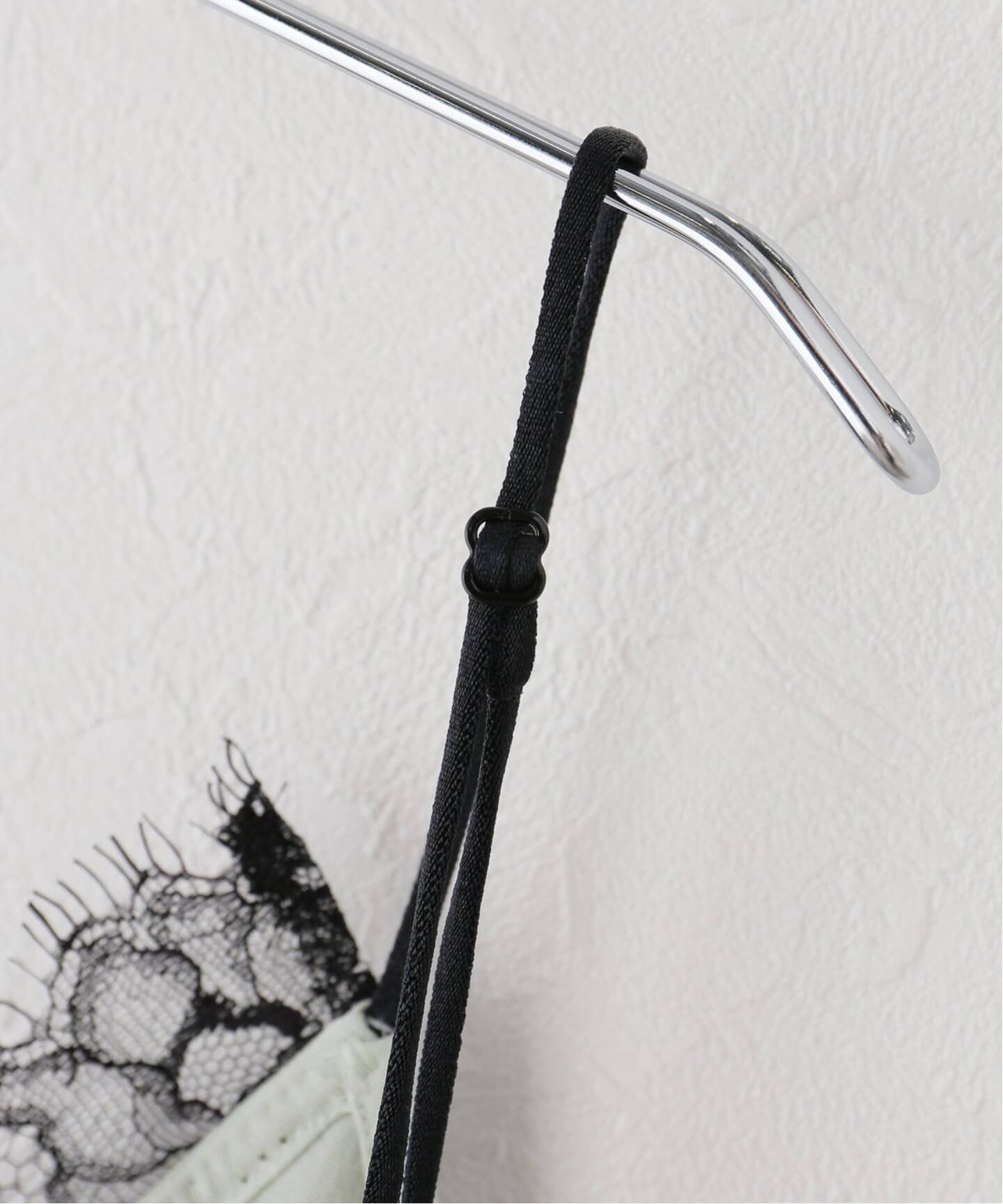 ROOM NO.8 BLACK/ルームエイト TRICOT WITH LACE CAMI(キャミソール ROOM NO.8 BLACK/ルームエイト TRICOT WITH LACE CAMI(キャミソール