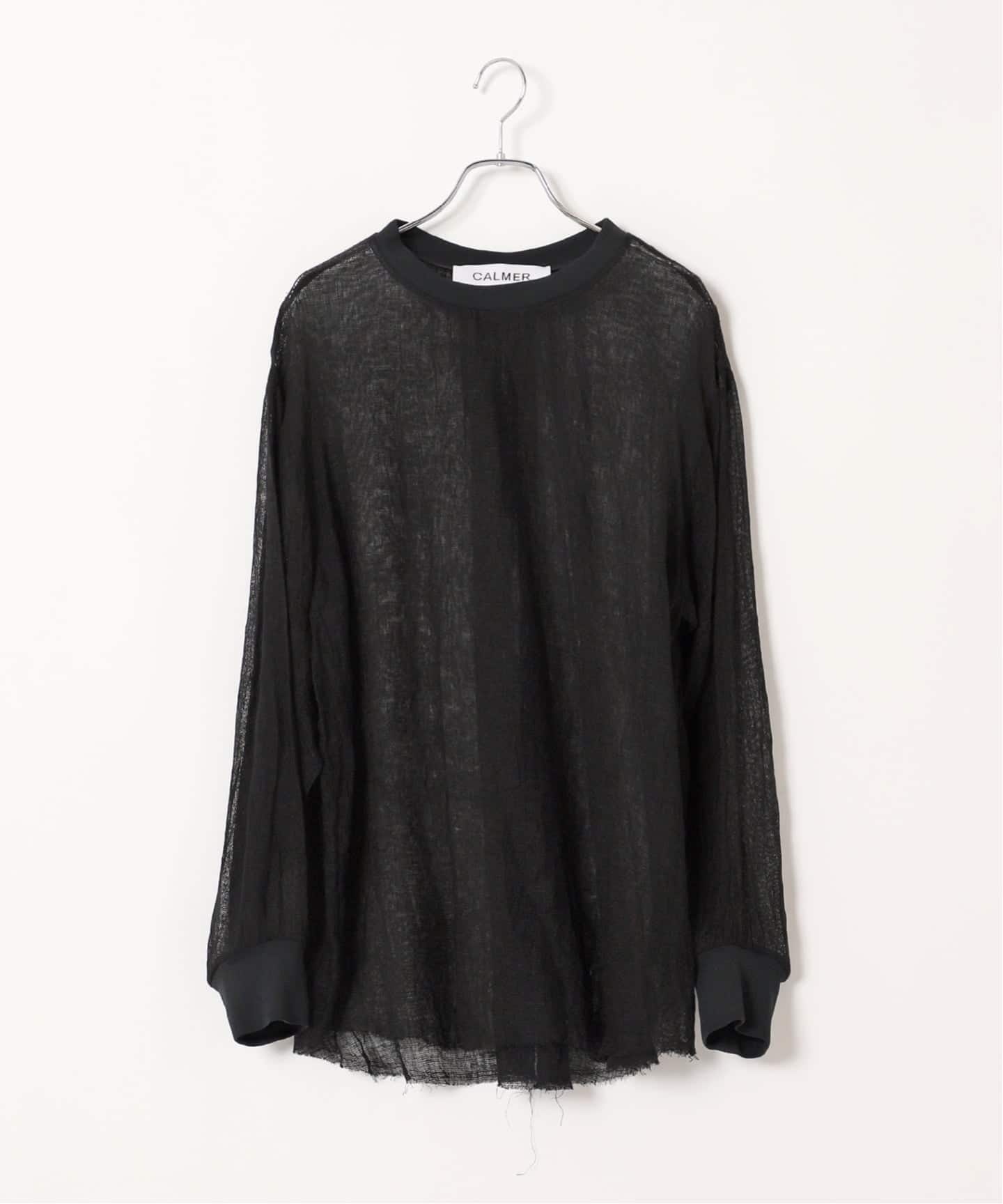 予約》LINEN MESH T-BLOUSE / リネンメッシュTブラウス（シャツ