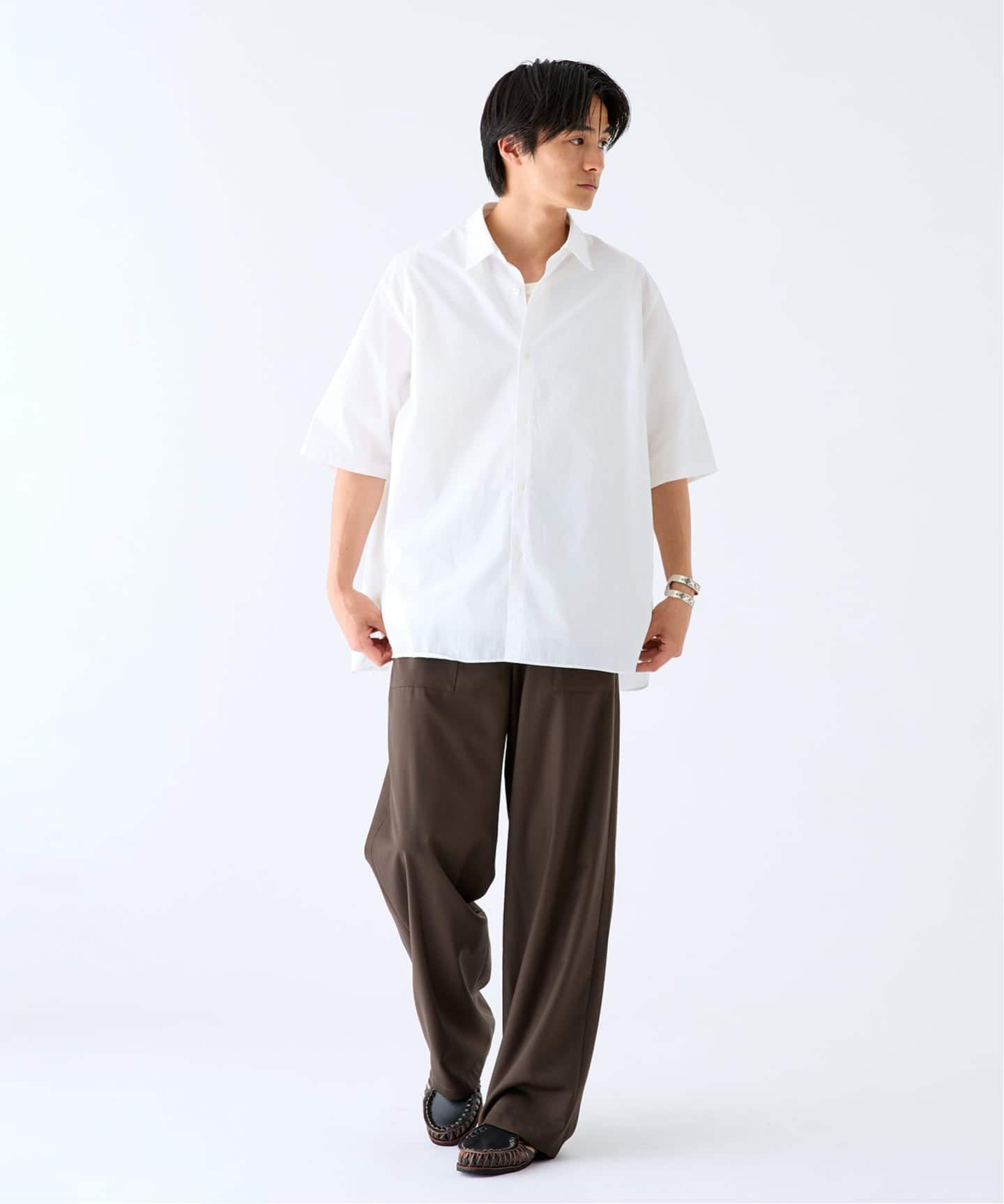ETS.MATERIAUX(マテリオ) フレンチ ワークシャツ（シャツ／ブラウス