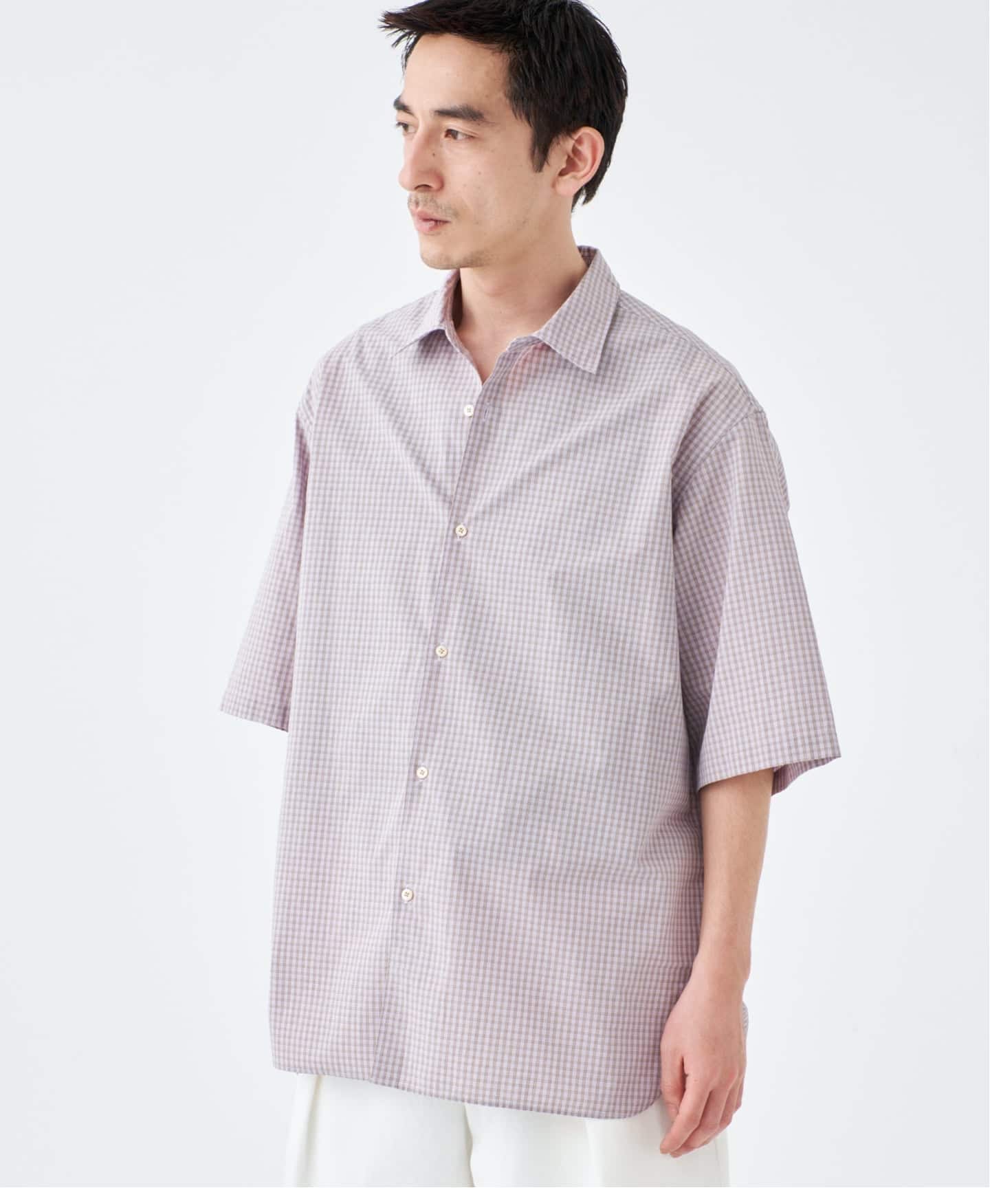 ETS.MATERIAUX 21ss フレンチリネン　アトリエコート サイズ3 予約》ETS.MATERIAUX(マテリオ) フレンチ ワークシャツ（シャツ