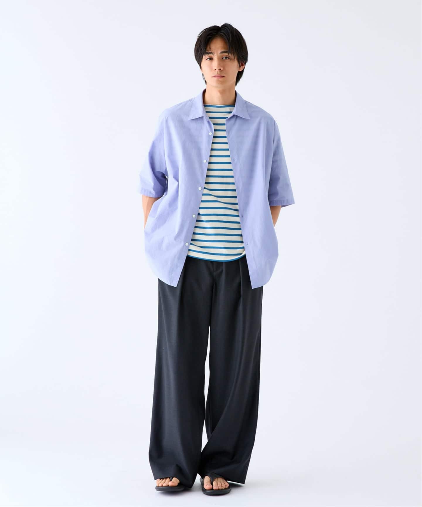 ETS.MATERIAUX(マテリオ) フレンチ ワークシャツ（シャツ／ブラウス