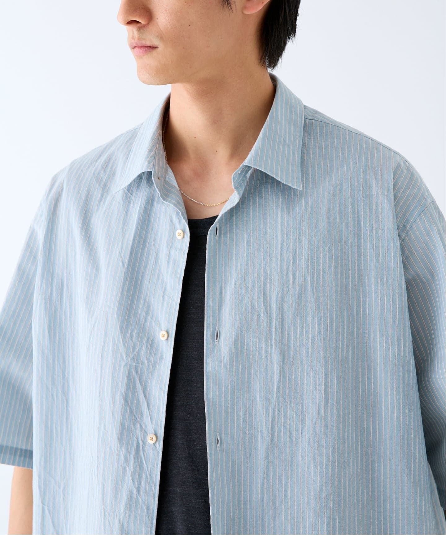ETS.MATERIAUX(マテリオ) フレンチ ワークシャツ（シャツ／ブラウス