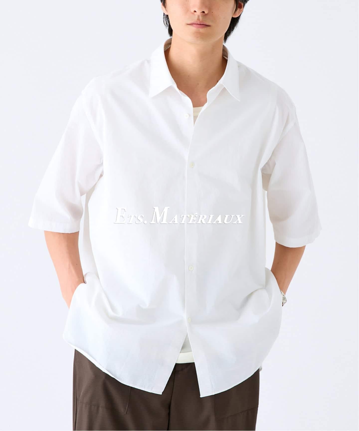 予約》ETS.MATERIAUX(マテリオ) フレンチ ワークシャツ（シャツ