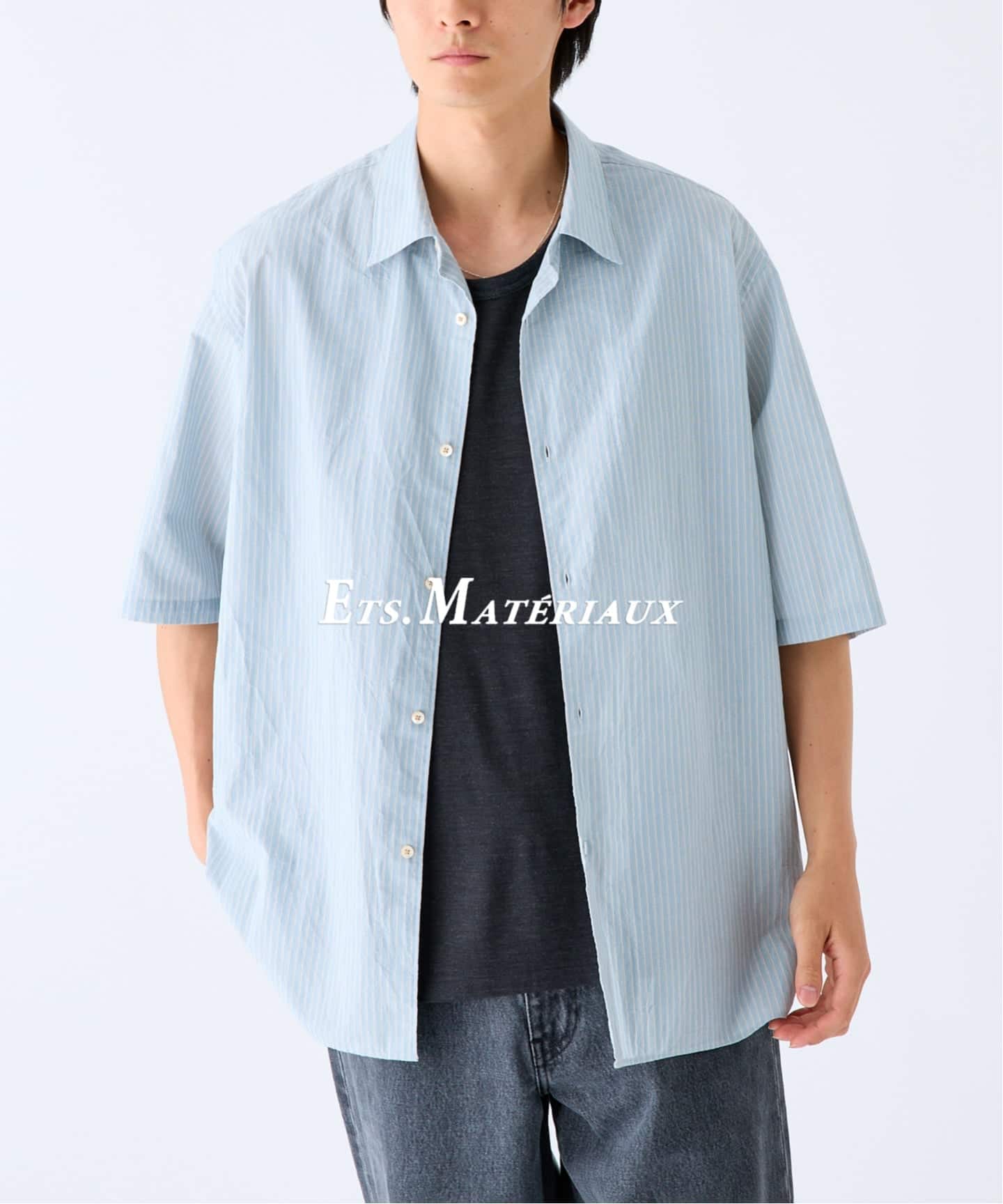ETS.MATERIAUX(マテリオ) フレンチ ワークシャツ（シャツ／ブラウス