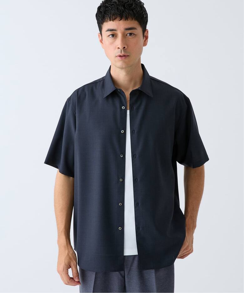 ウール ショートスリーブ レギュラー シャツ（シャツ／ブラウス 