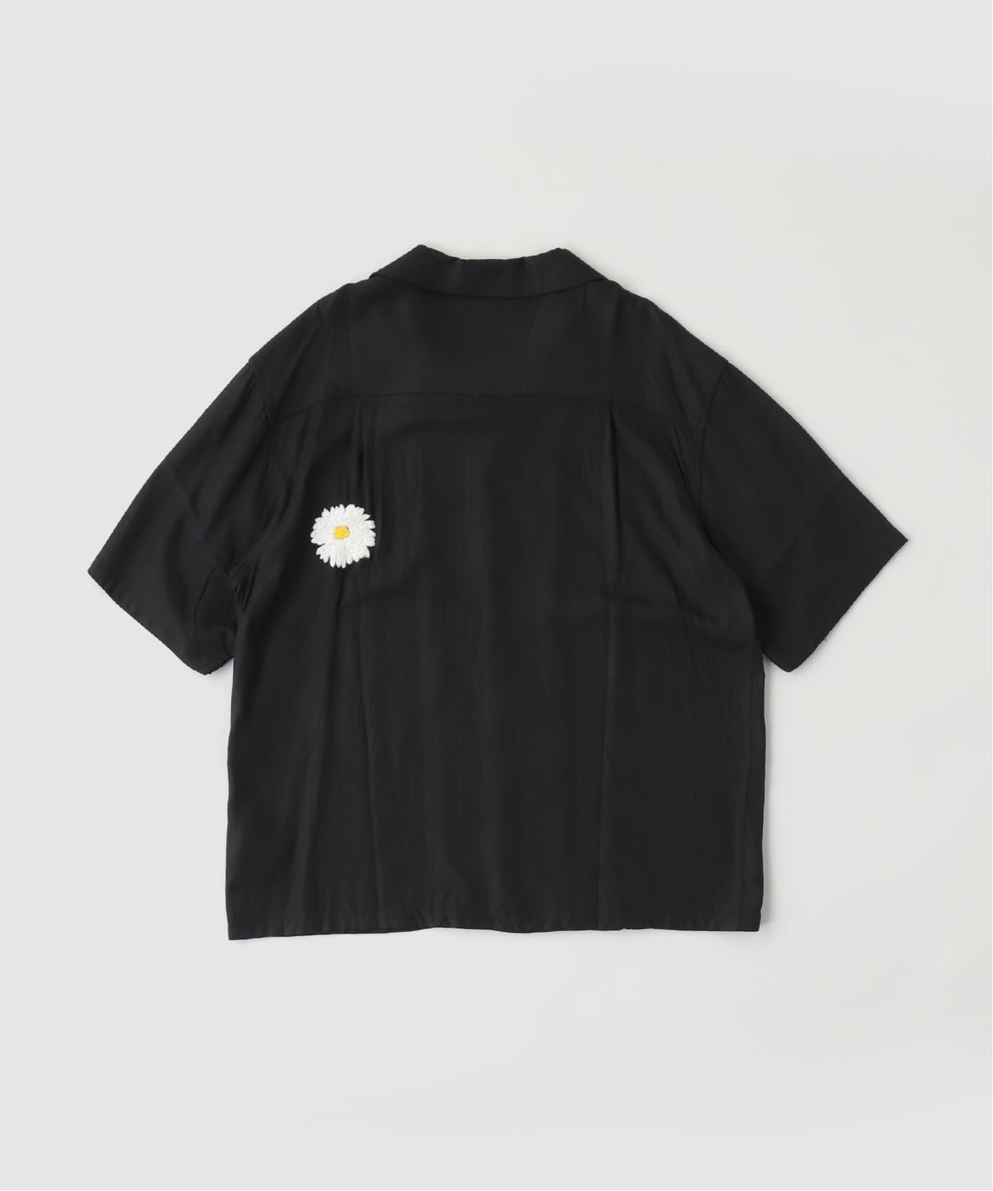 NOMARHYTHM TEXTILE Flower Embroidery オープンカラー ショート