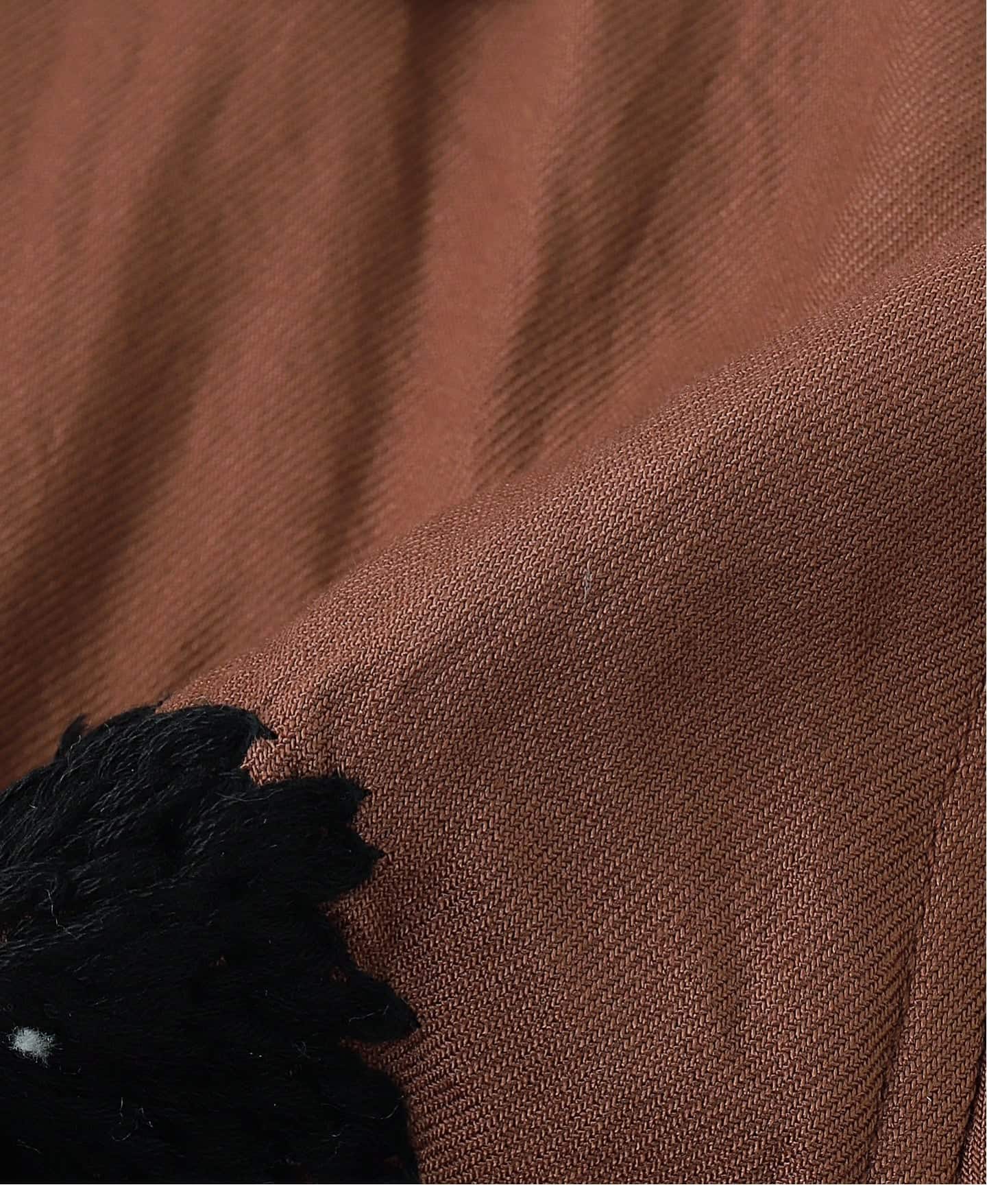 NOMARHYTHM TEXTILE Flower Embroidery オープンカラー ショート