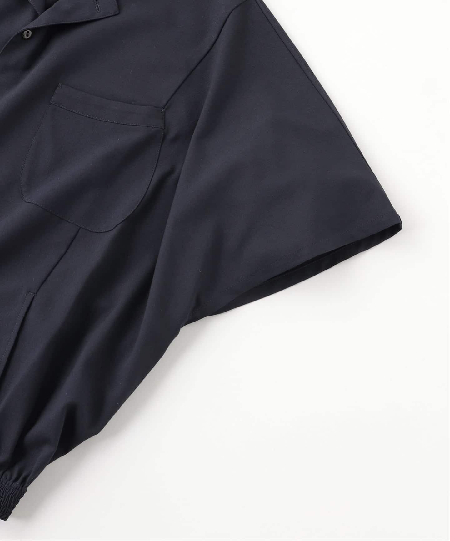 m's braque (エムズ ブラック) NOTCHED COLLAR KAIT SHIRT（シャツ