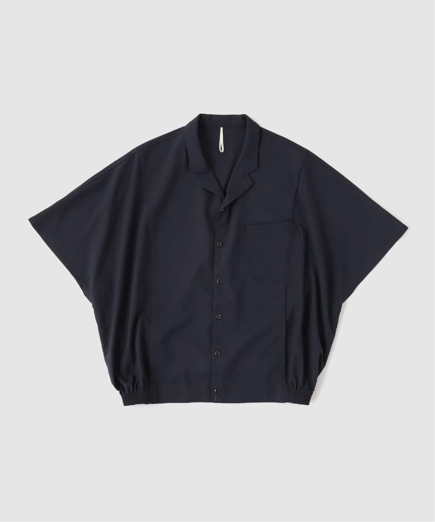エムズブラック　長袖シャツ m's braque (エムズ ブラック) NOTCHED COLLAR KAIT SHIRT（シャツ