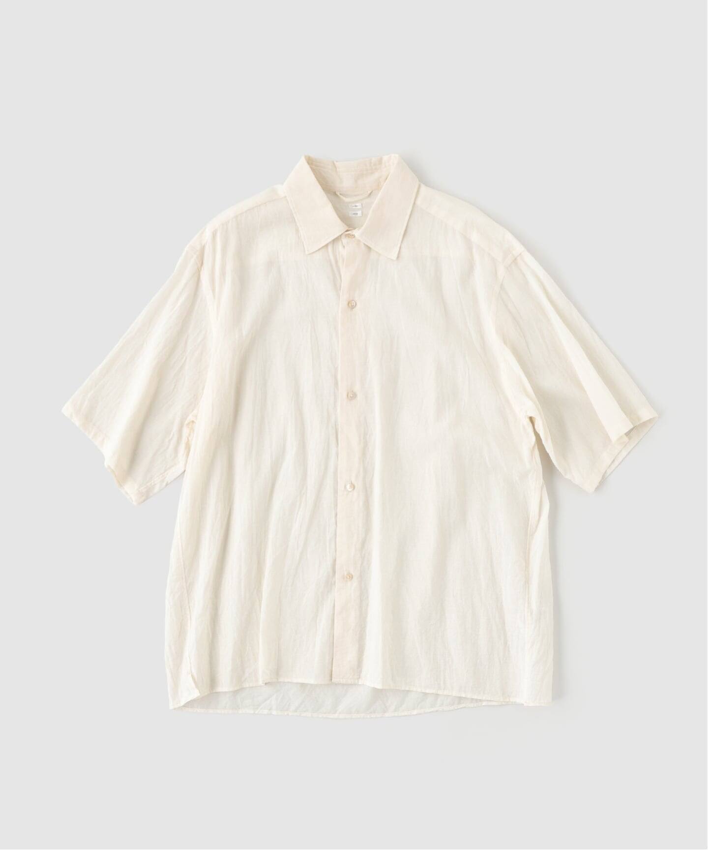 blurhms（ブラームス）Silk-Co Voile Half-Sleeve Shirt（シャツ