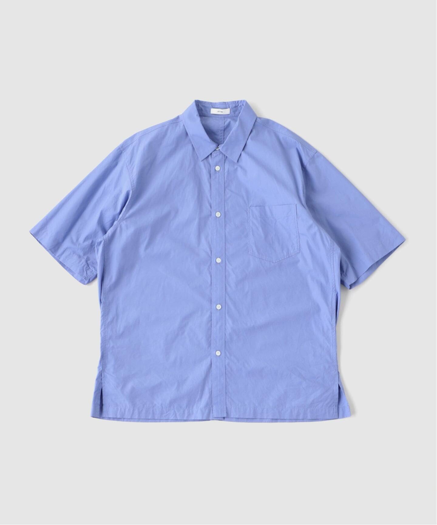 ATON（エイトン） SUVIN BROAD WASHED HALF SLEEVE SHIR（シャツ 