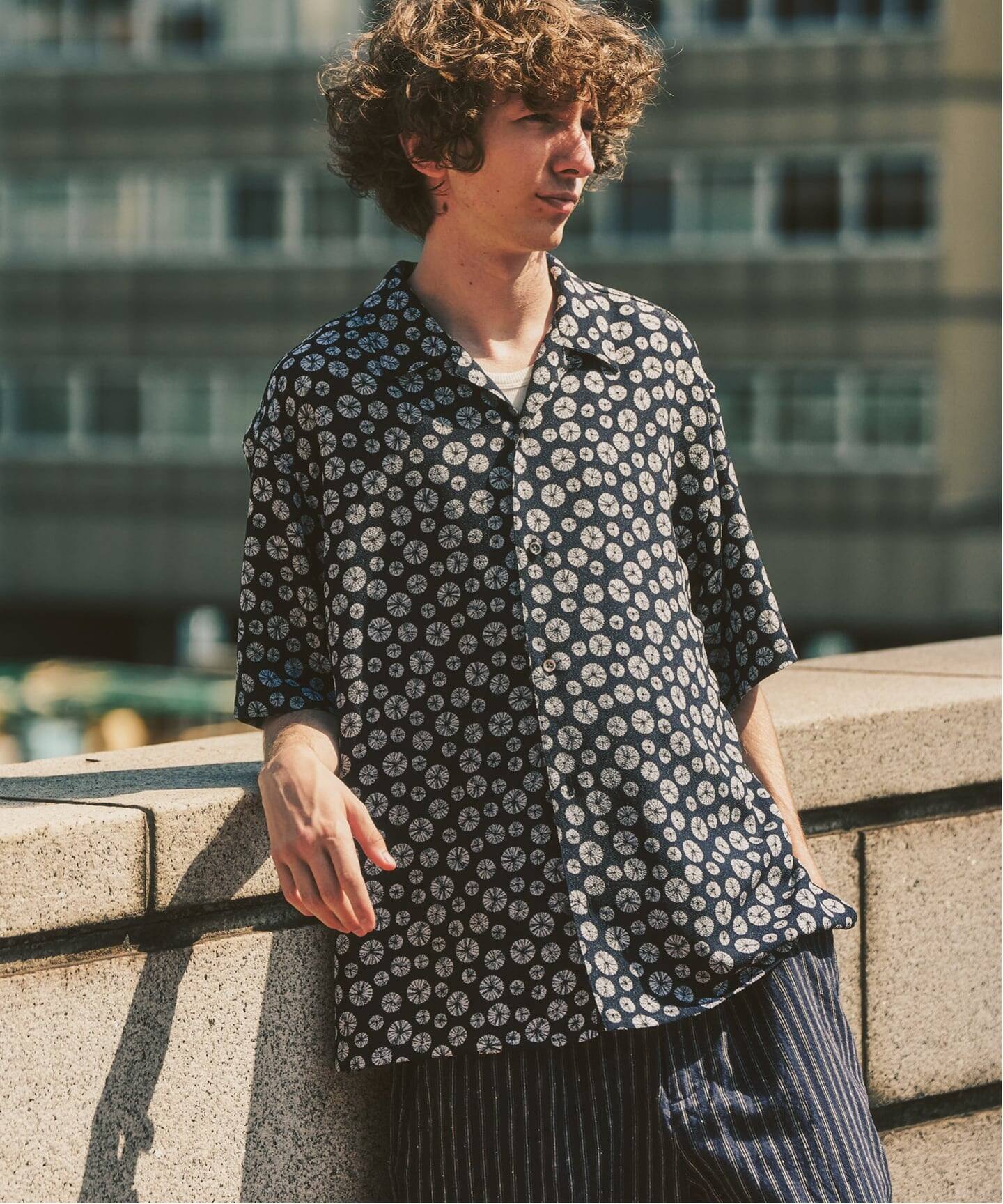 LE JAPON CHIRIMEN シャツ（シャツ／ブラウス）｜417 EDIFICE（フォー