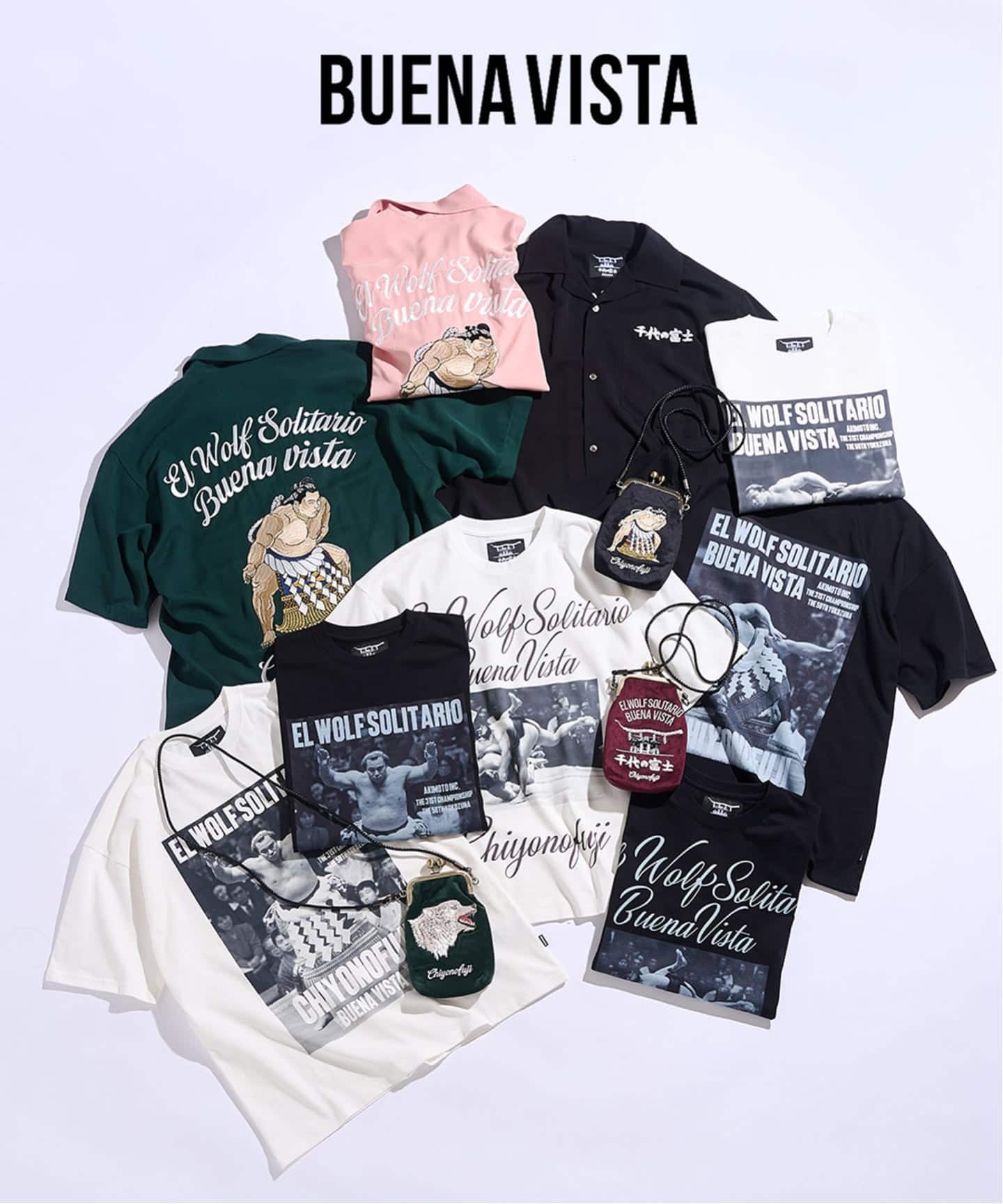 千代の富士×BUENA VISTA】 El wolf solitario s/s shirt（シャツ