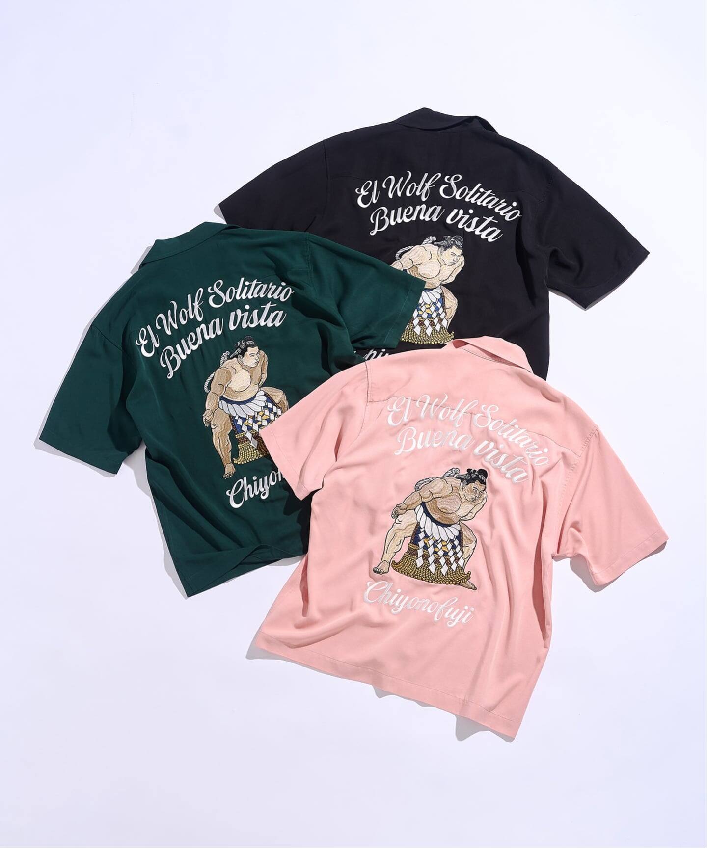 千代の富士×BUENA VISTA】 El wolf solitario s/s shirt（シャツ