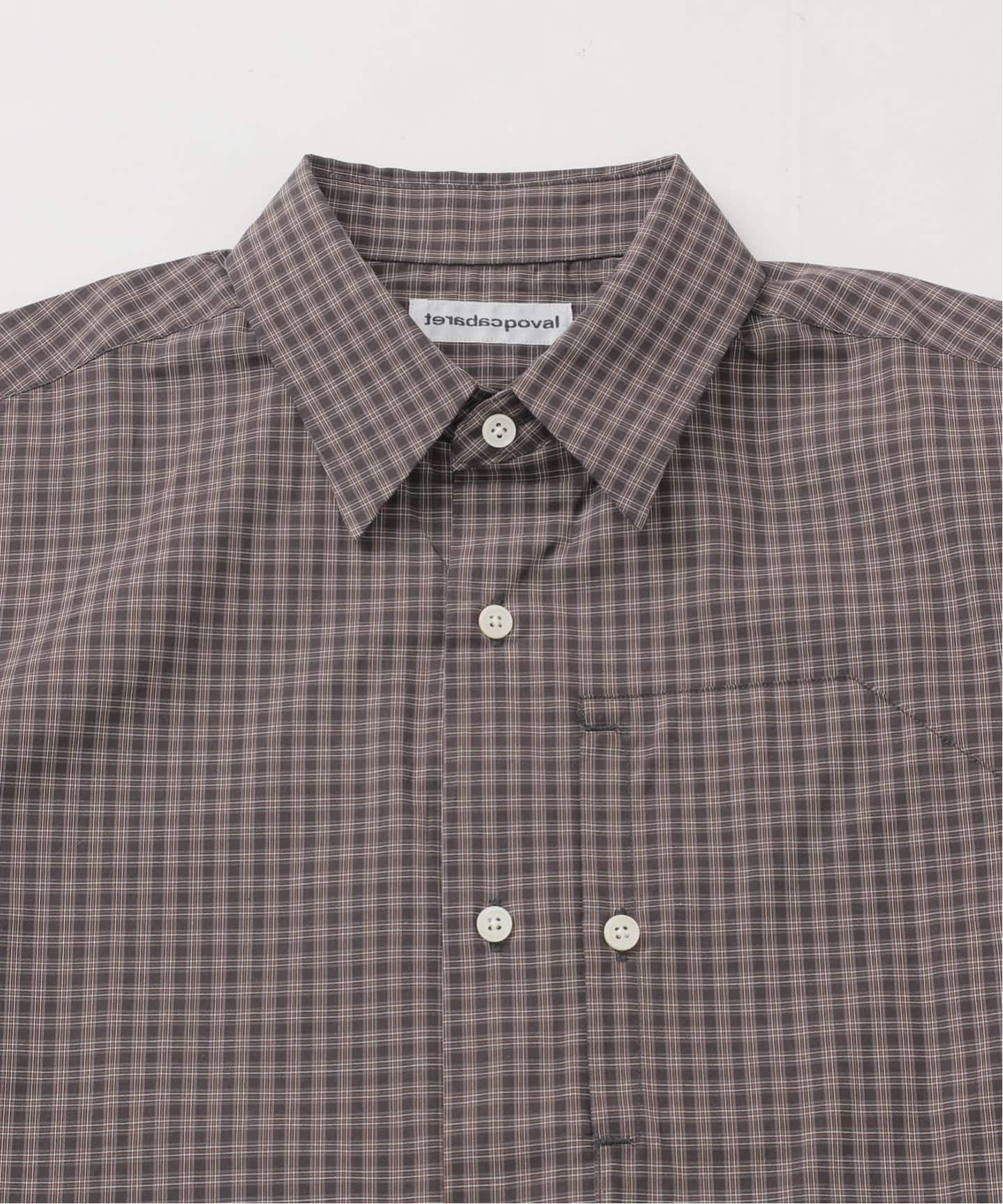 cabaret poval / キャバレーポバール IP PLAID S/S SHIRT（シャツ