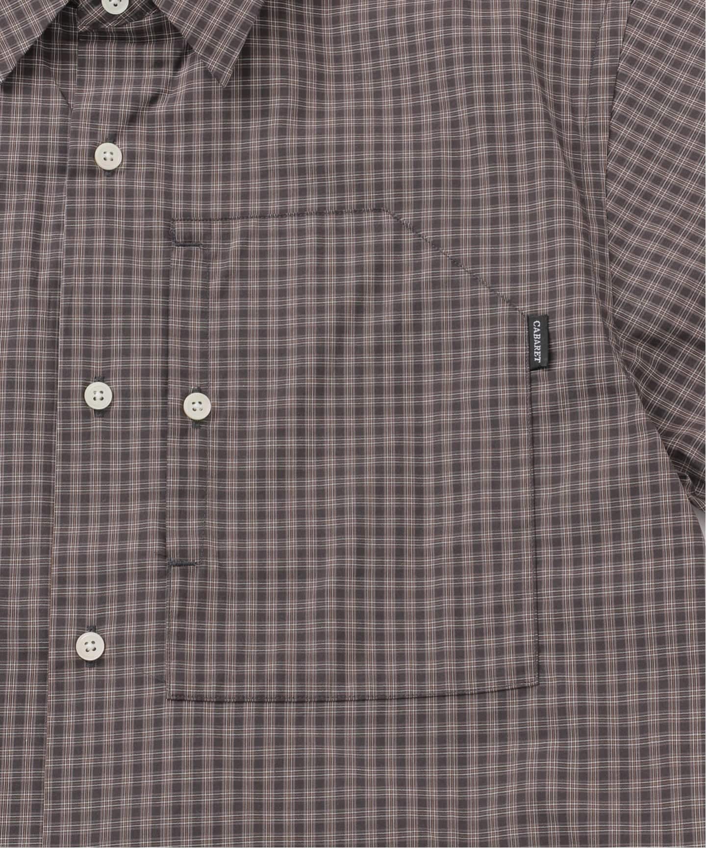 cabaret poval / キャバレーポバール IP PLAID S/S SHIRT（シャツ