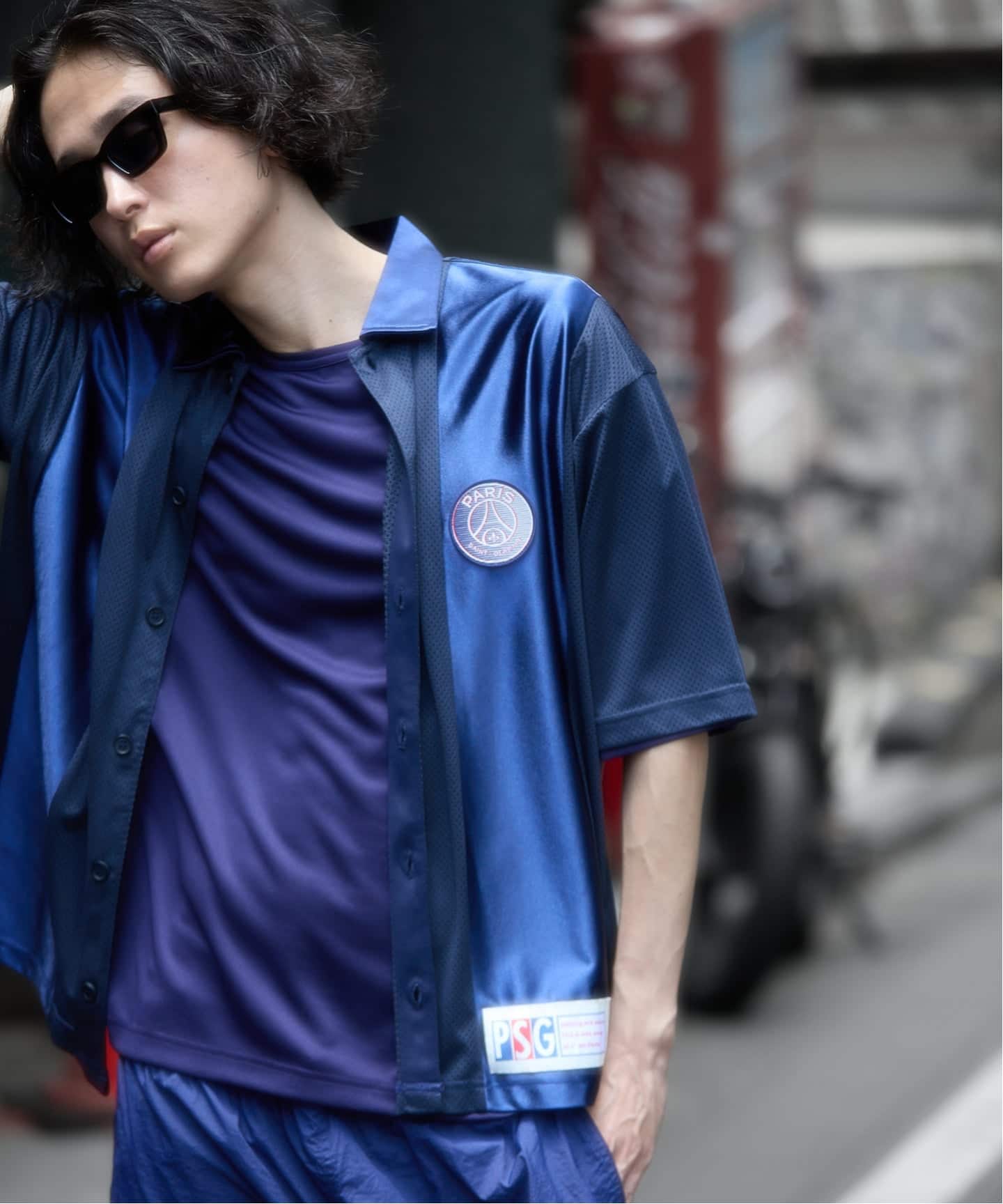 Paris Saint-Germain 】JP Mesh Short Sleeve Shirt（シャツ／ブラウス