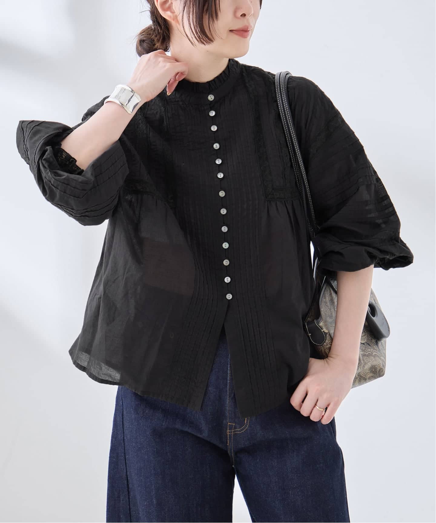 【GW前SALE！】【極美品】エラディエ　レースブラウス 予約》2WAYレースブラウス（シャツ／ブラウス）｜JOURNAL STANDARD L