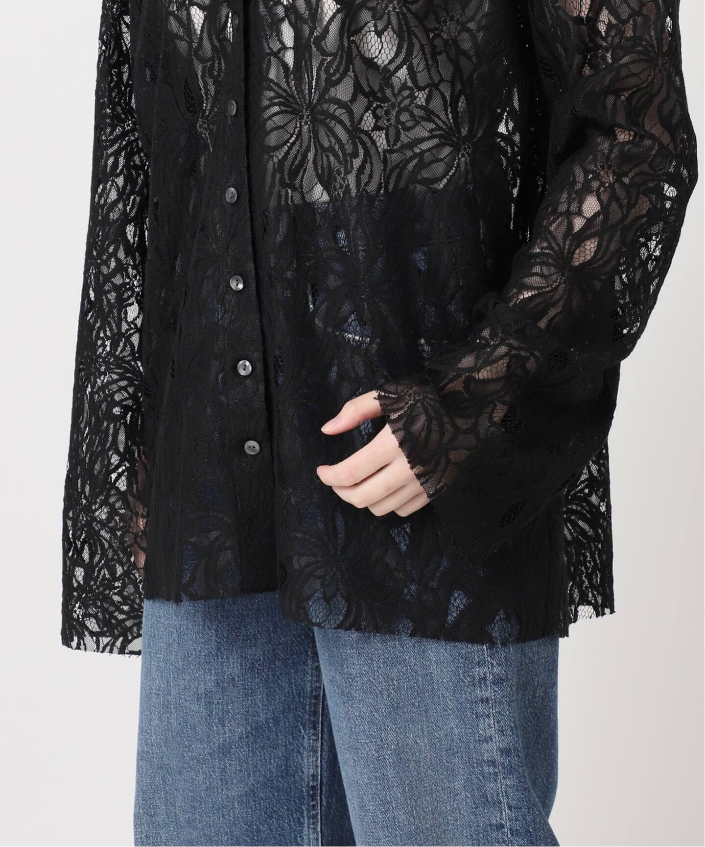 予約》Uhr/ウーア Lace Sailor Collar Blouse ブラウス（シャツ