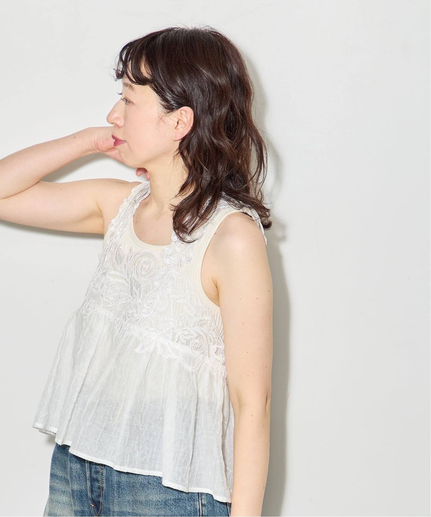 予約》【MAURIZIO MYKONOS/マウリツィオ ミコノス】TOPS：ブラウス