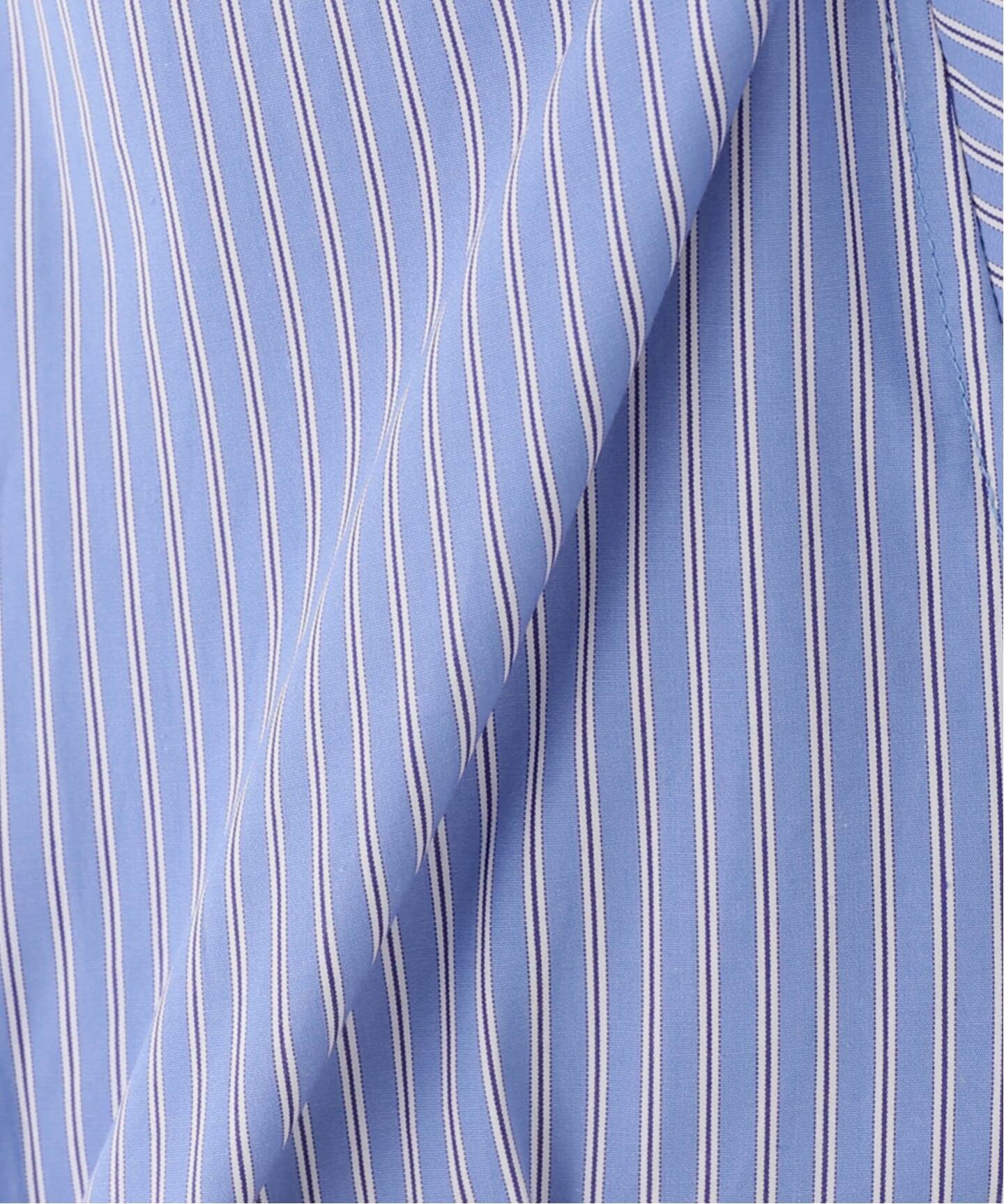 JANE SMITH/ジェーンスミス】STRIPE WASHED COTTON BROAD：ブラウス