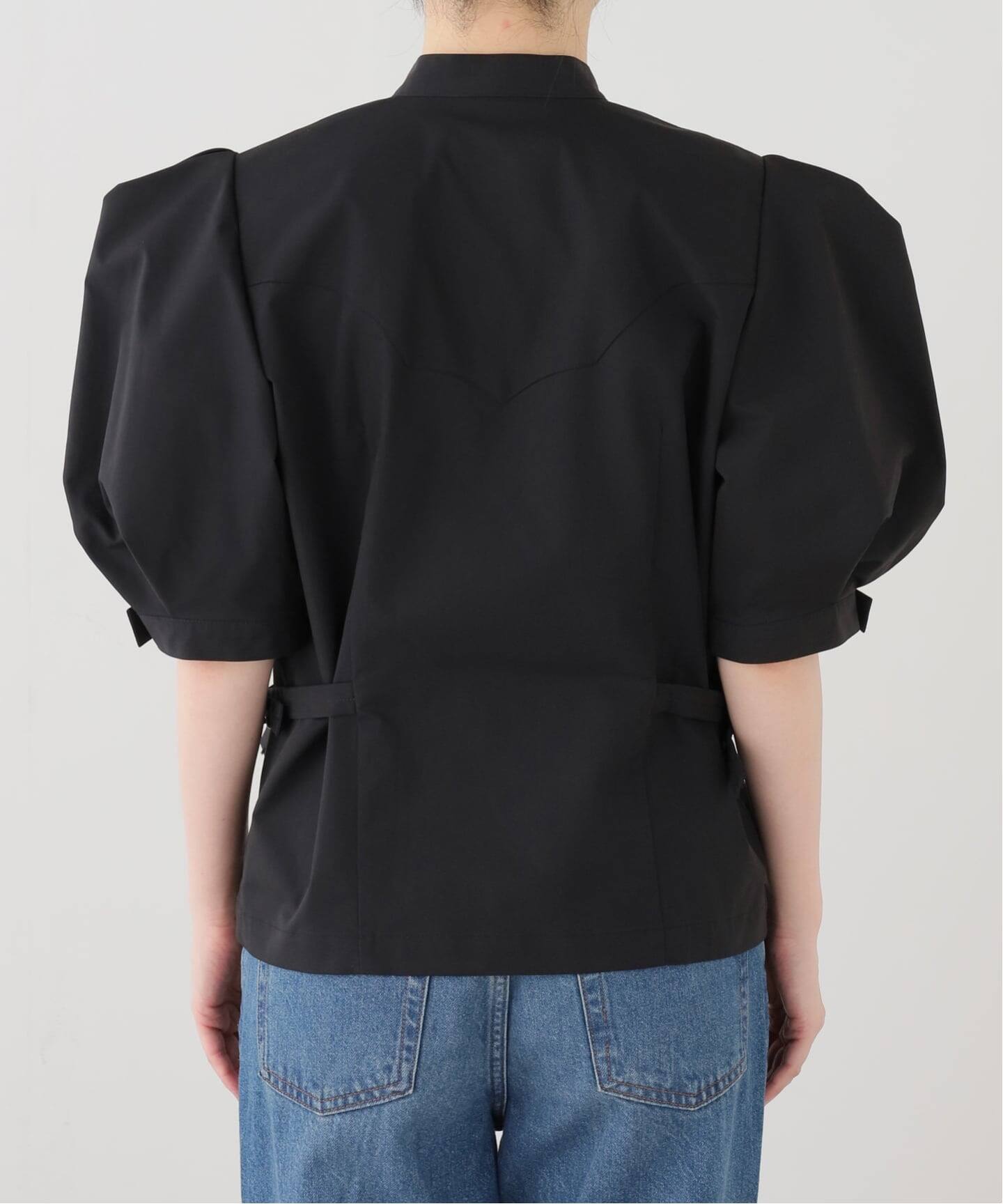 TOGA PULLA/トーガプルラ Twill fringe blouse ブラウス（シャツ