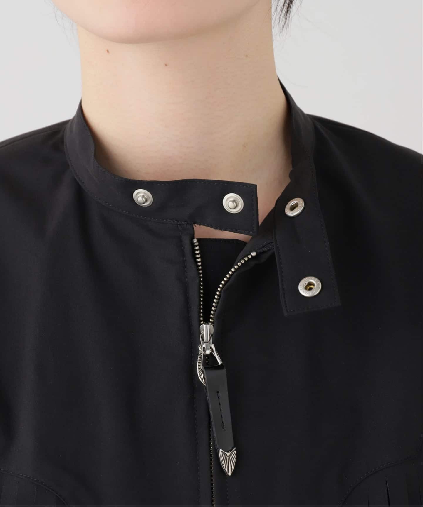 TOGA PULLA/トーガプルラ Twill fringe blouse ブラウス（シャツ