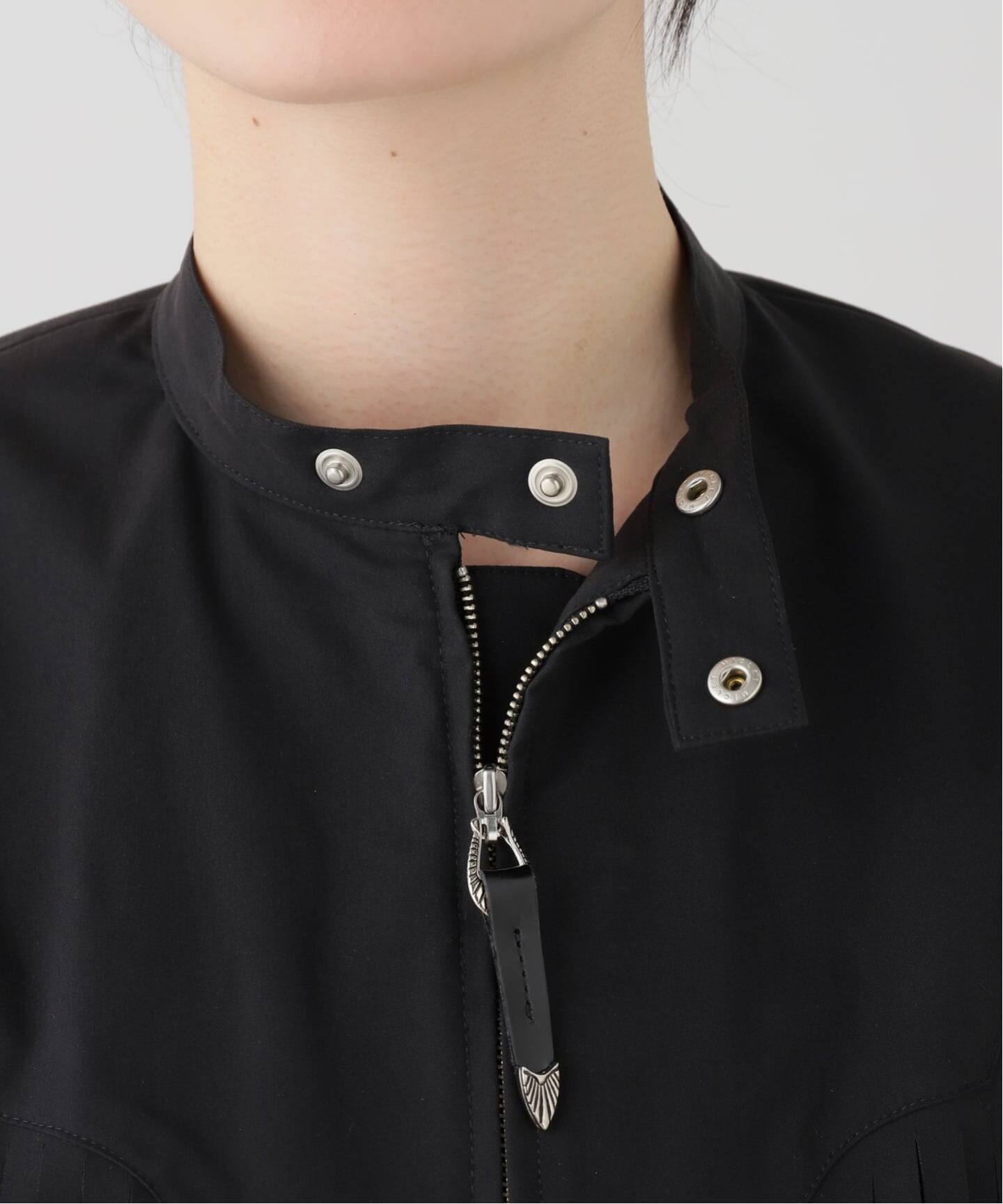 TOGA PULLA/トーガプルラ Twill fringe blouse ブラウス（シャツ 