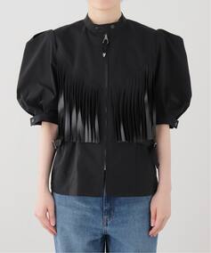 TOGA PULLA/トーガプルラ Twill fringe blouse ブラウス（シャツ 