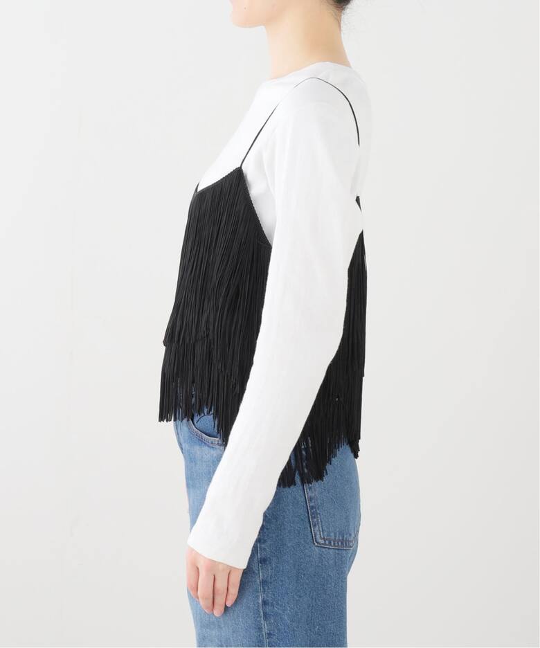 INSCRIRE /アンスクリア】Fringe Camisole：キャミソール 