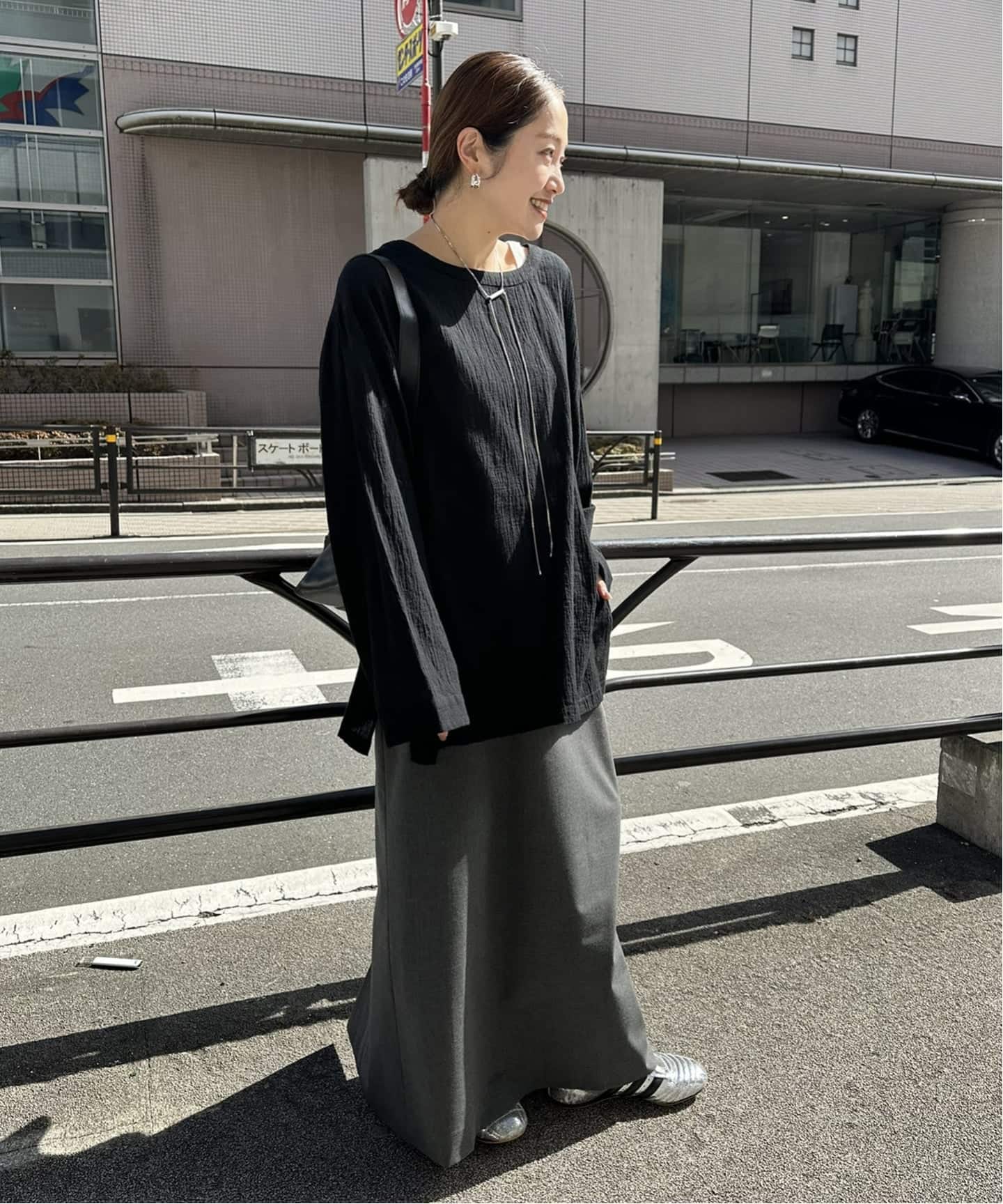 追加》ソフトガーゼ2WAYビッグプルオーバー（シャツ／ブラウス
