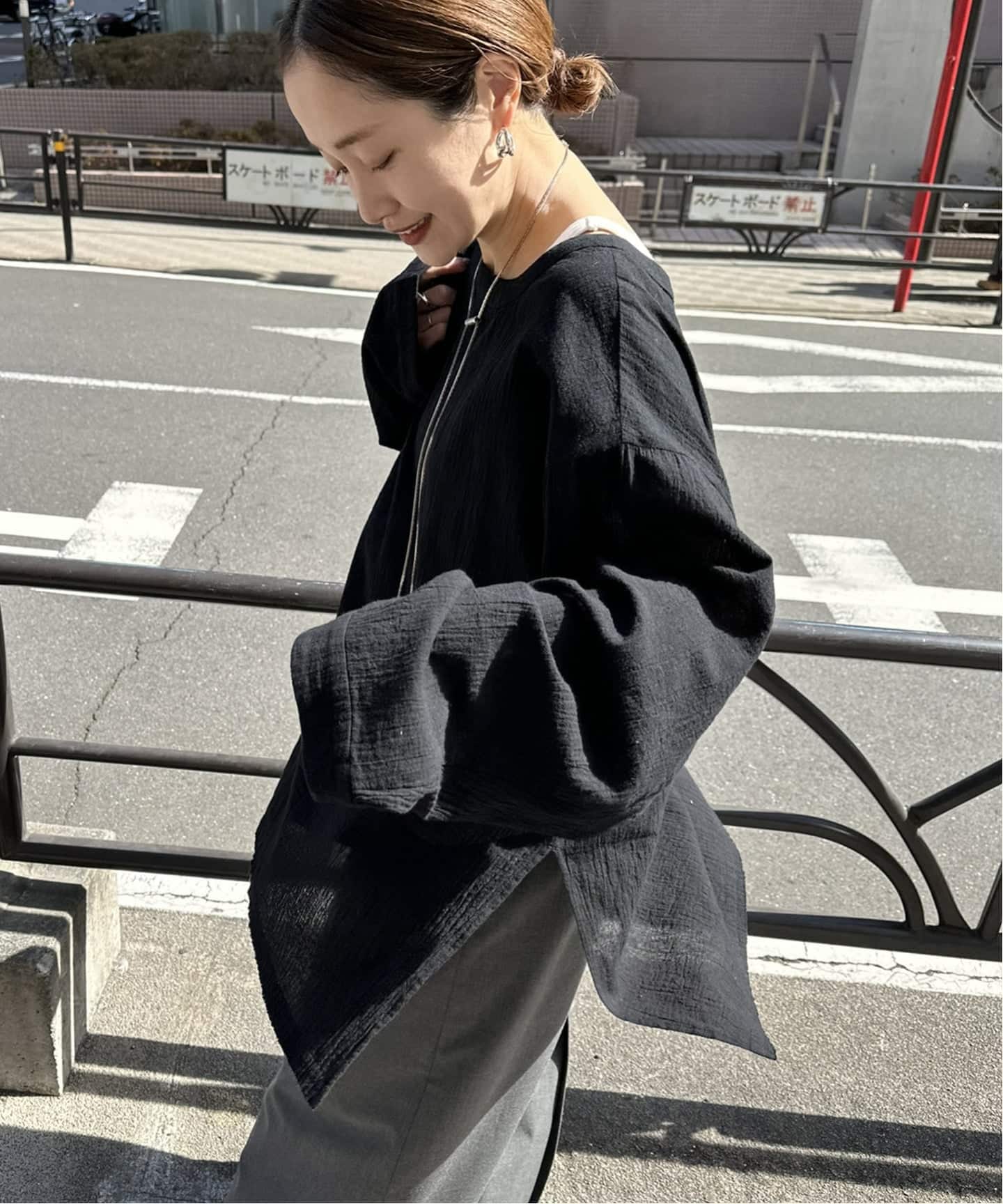 ◆JOURNAL STANDARD◆ソフトガーゼ 2WAY ビッグ プルオーバー 追加予約》ソフトガーゼ2WAYビッグプルオーバー（シャツ／ブラウス