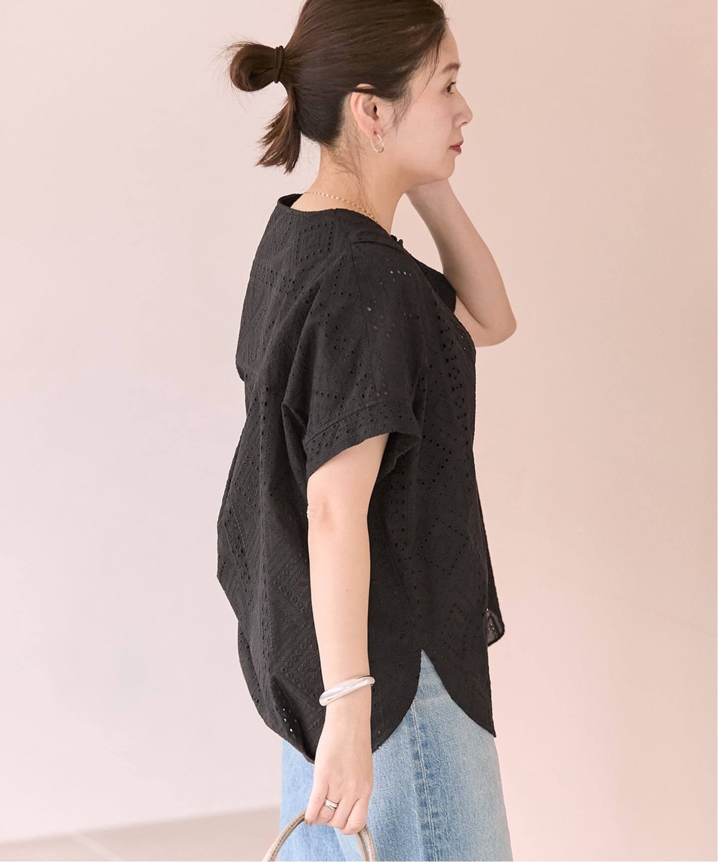 thibaut  カットワークレース ブラウス Vingt Neuf]カットワークレースブラウス | KOBUNSHA SELECT SHOP