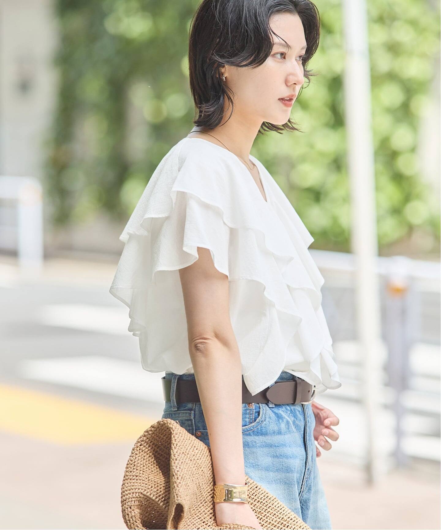 専用⭐︎JOURNAL STANDARD 2023SS フリルブラウス 予約》キョウネンコットンボイルフリル ブラウス（シャツ／ブラウス
