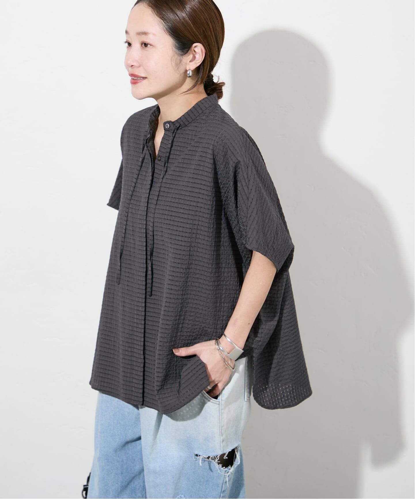 【2025SS】 JOURNAL STANDARD  ポンチョワイドシャツ ポンチョワイドシャツ（シャツ／ブラウス）｜JOURNAL STANDARD