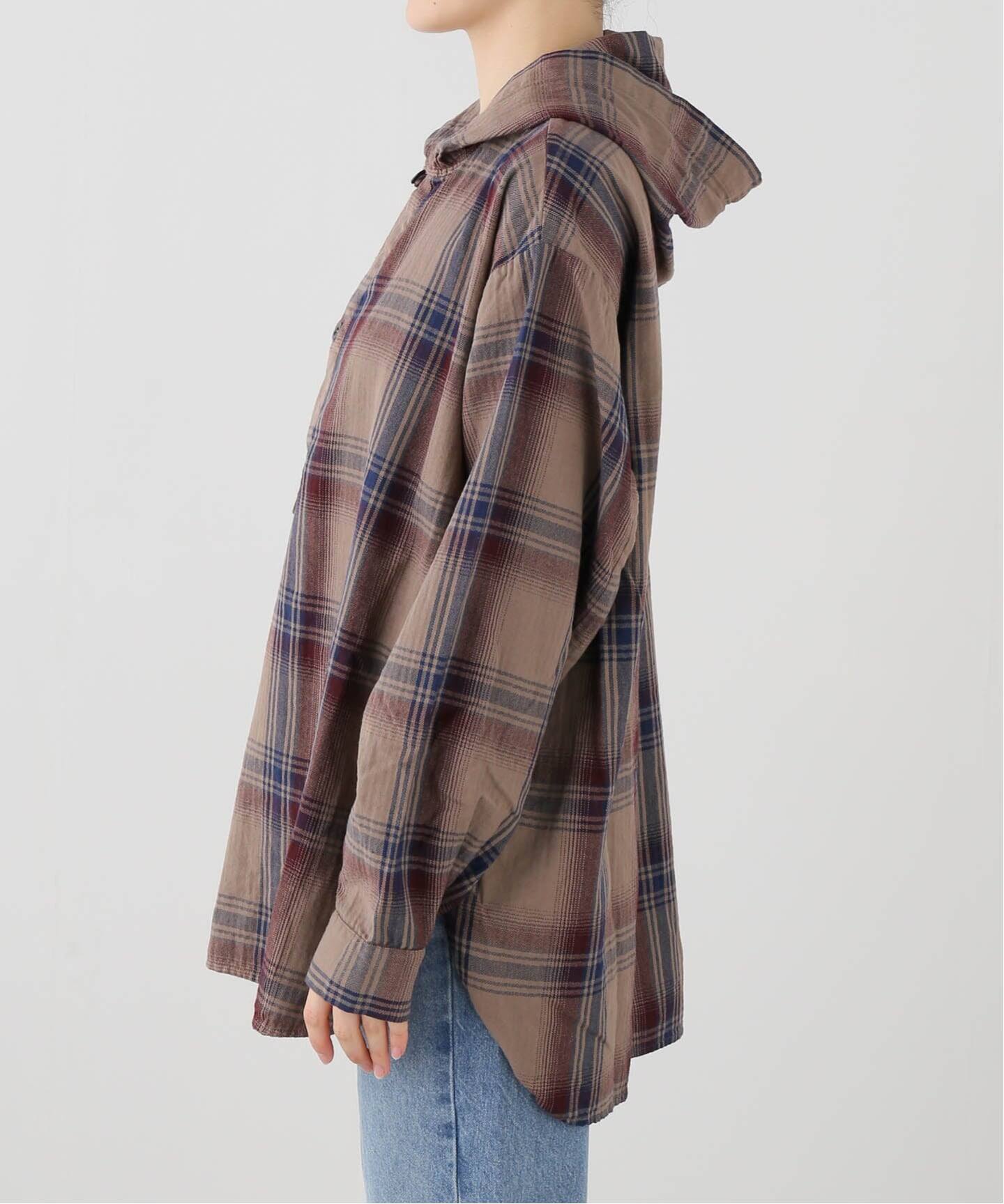 HTS / エイチティーエス】HOODED PULOVER SHIRTS（シャツ／ブラウス 
