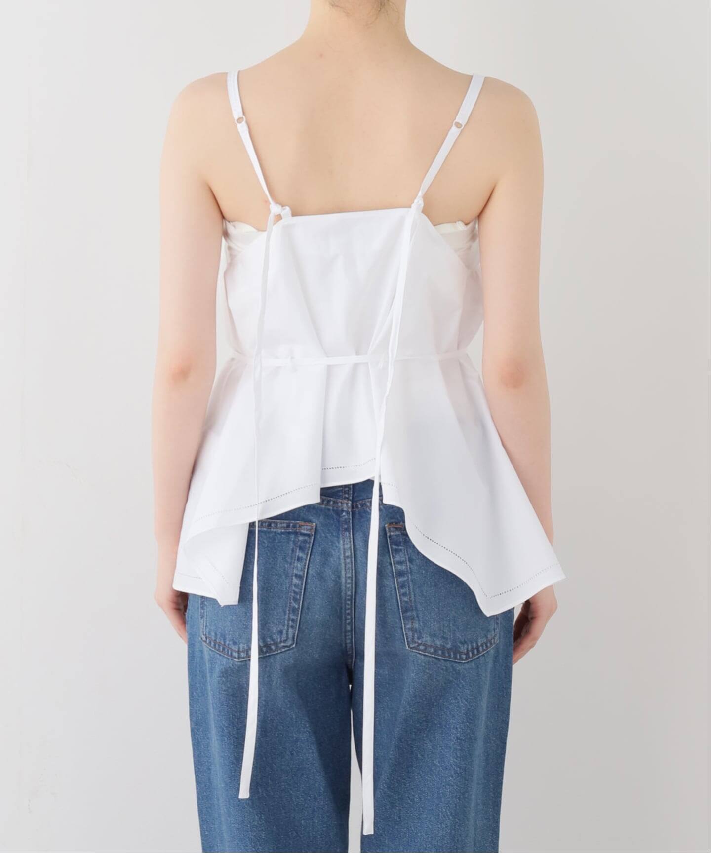 LOW CLASSIC/ロウ クラシック】 FLARED SLEEVELESS TOP（シャツ