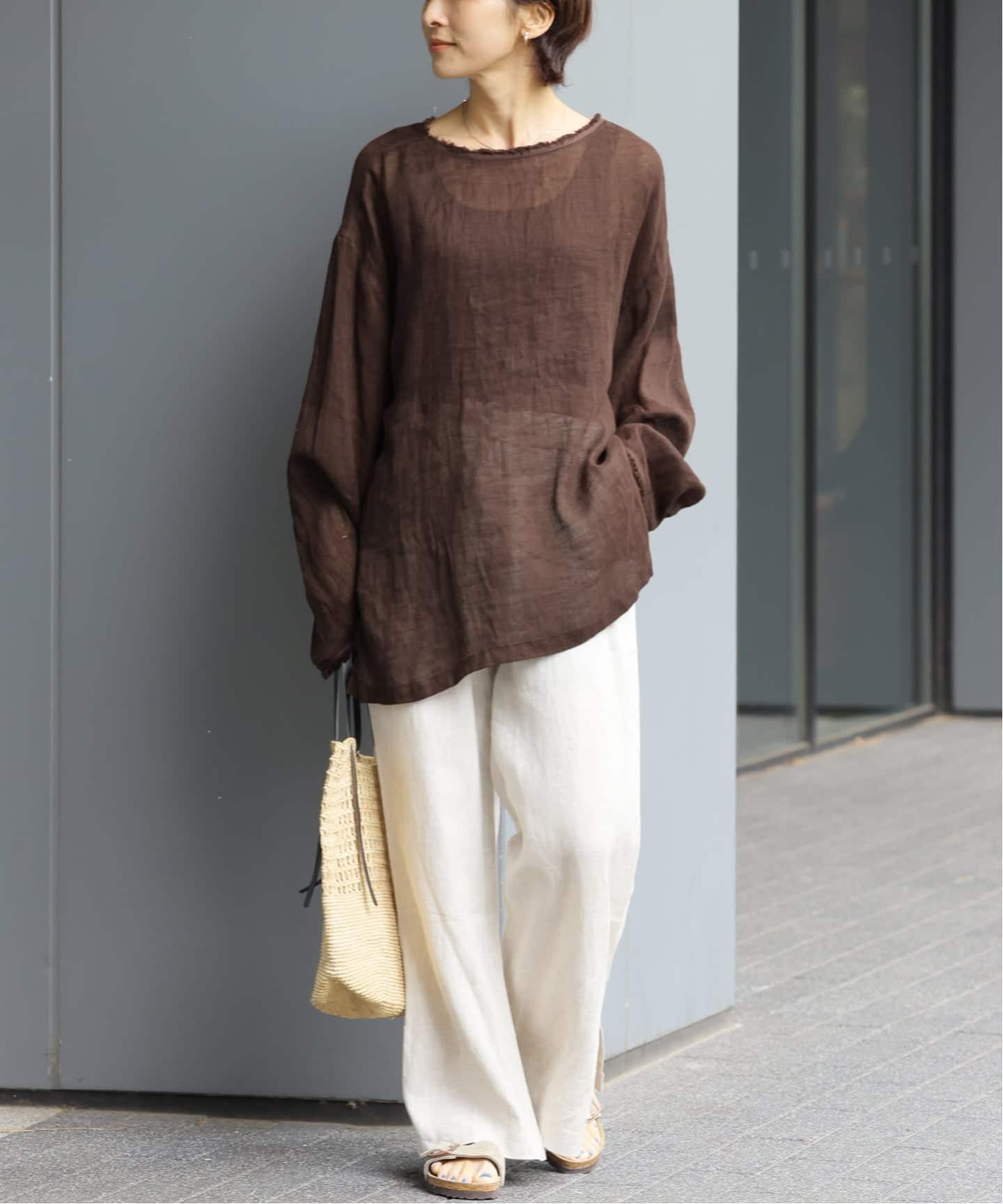 JOURNAL STANDARD relume リネン ガーゼ プルオーバー リネンガーゼロングスリーブビッグプルオーバー（シャツ／ブラウス