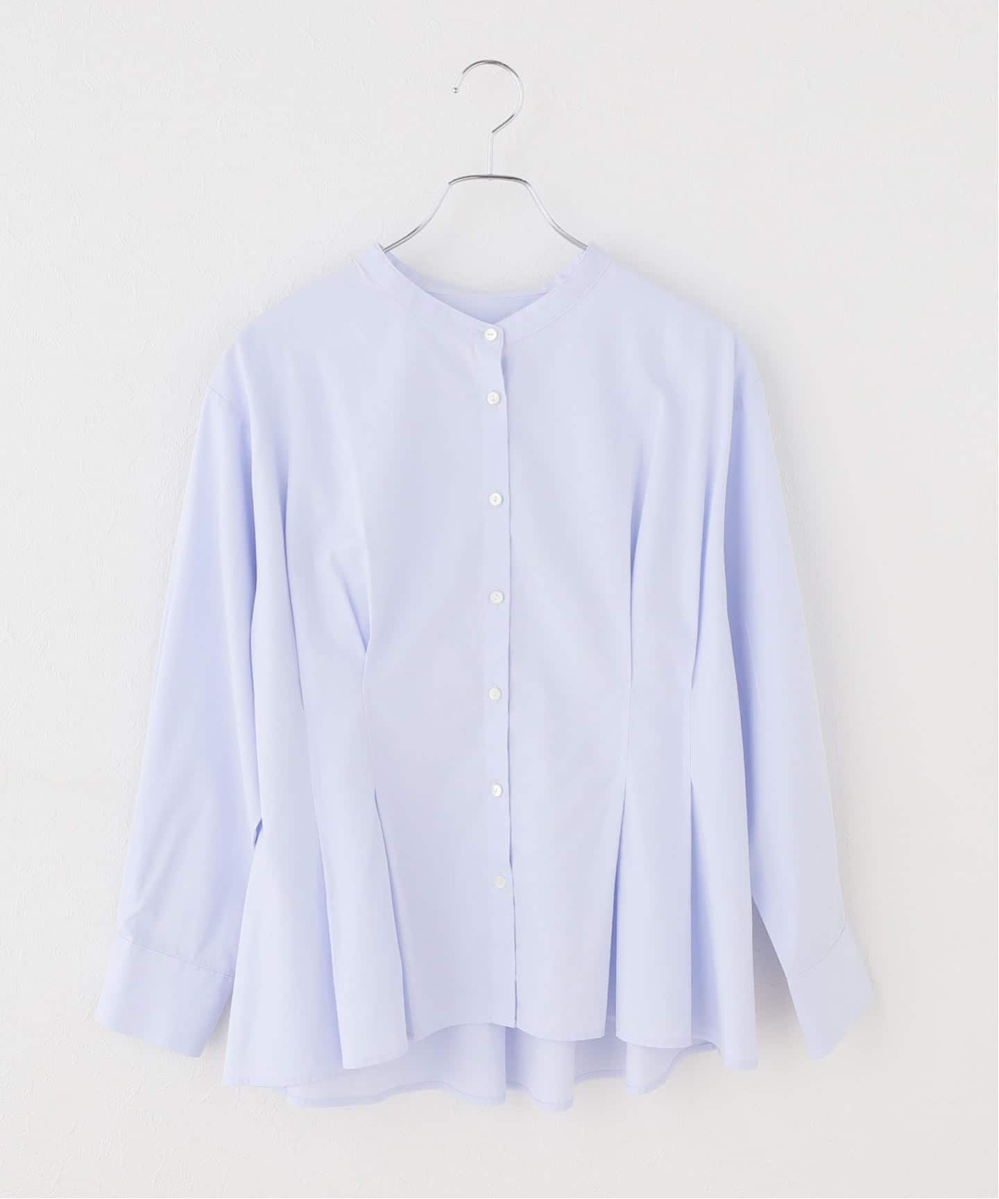 TODAYFL タックペプラムシャツ ベージュ ボクシー ベージュ チェック シャツ Ami de Coeur キャンバス トープ