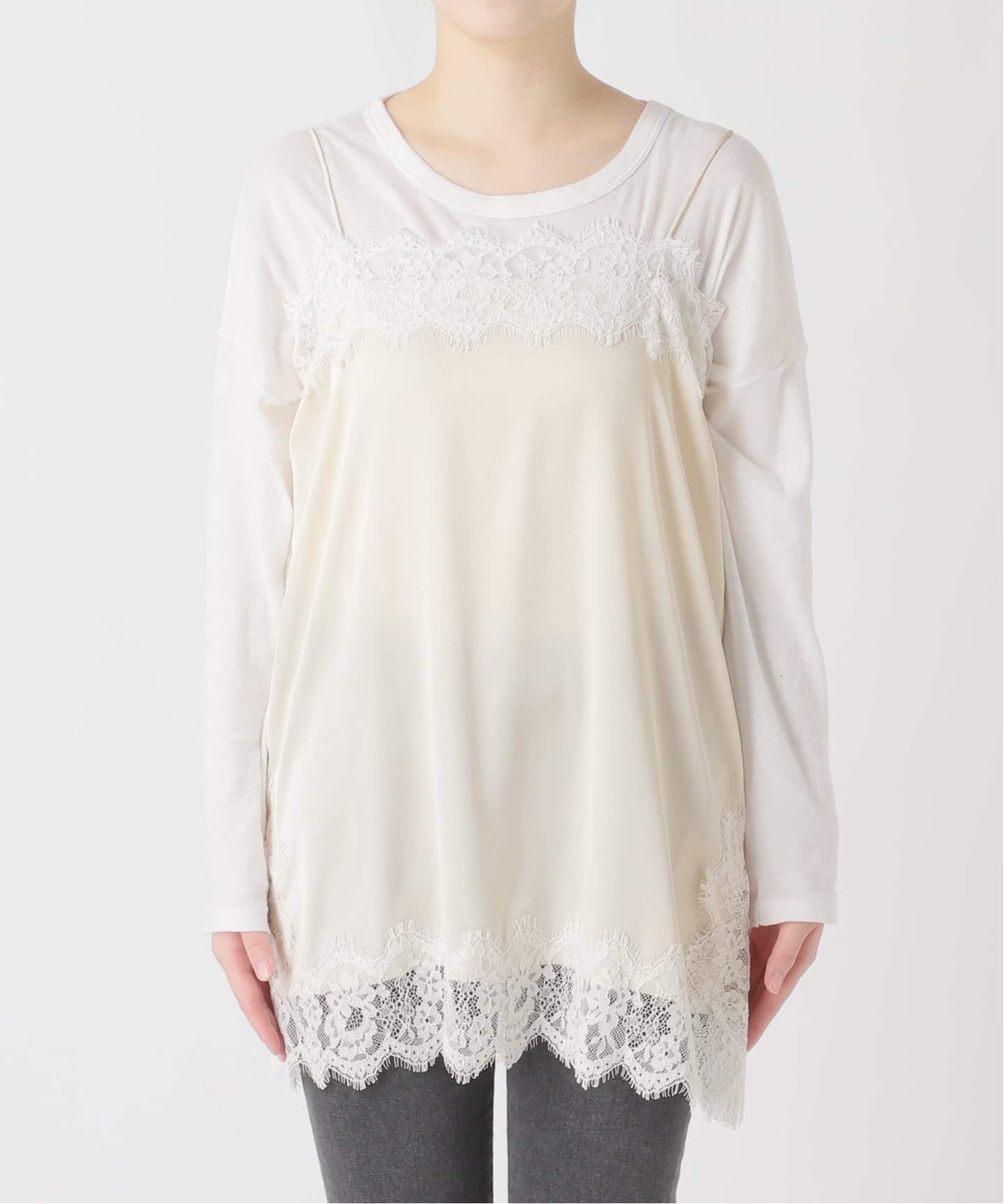 予約》サテンレースキャミソール（キャミソール）｜JOURNAL STANDARD