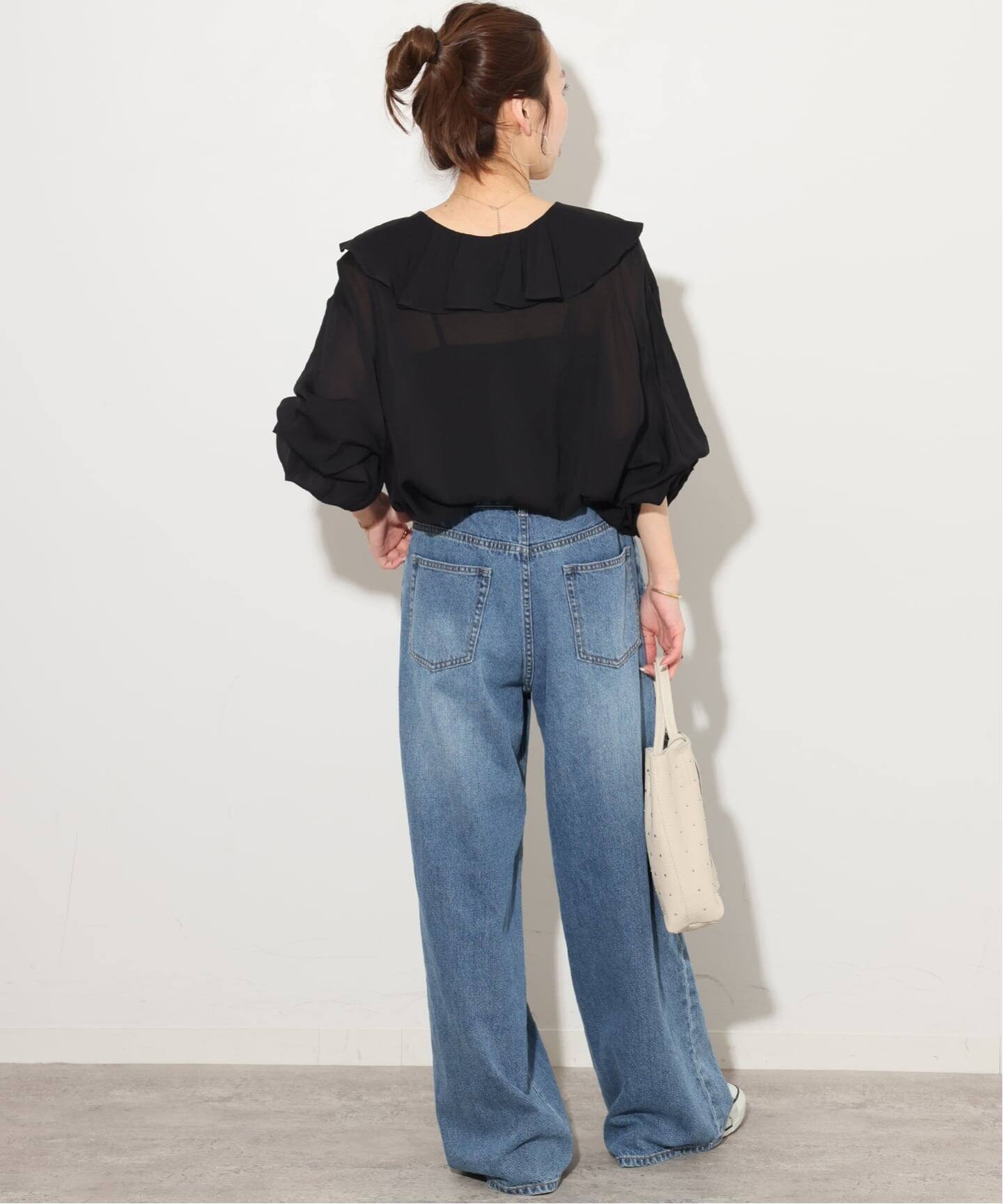 WEB限定追加》ラッフルロングスリーブブラウス（シャツ／ブラウス 