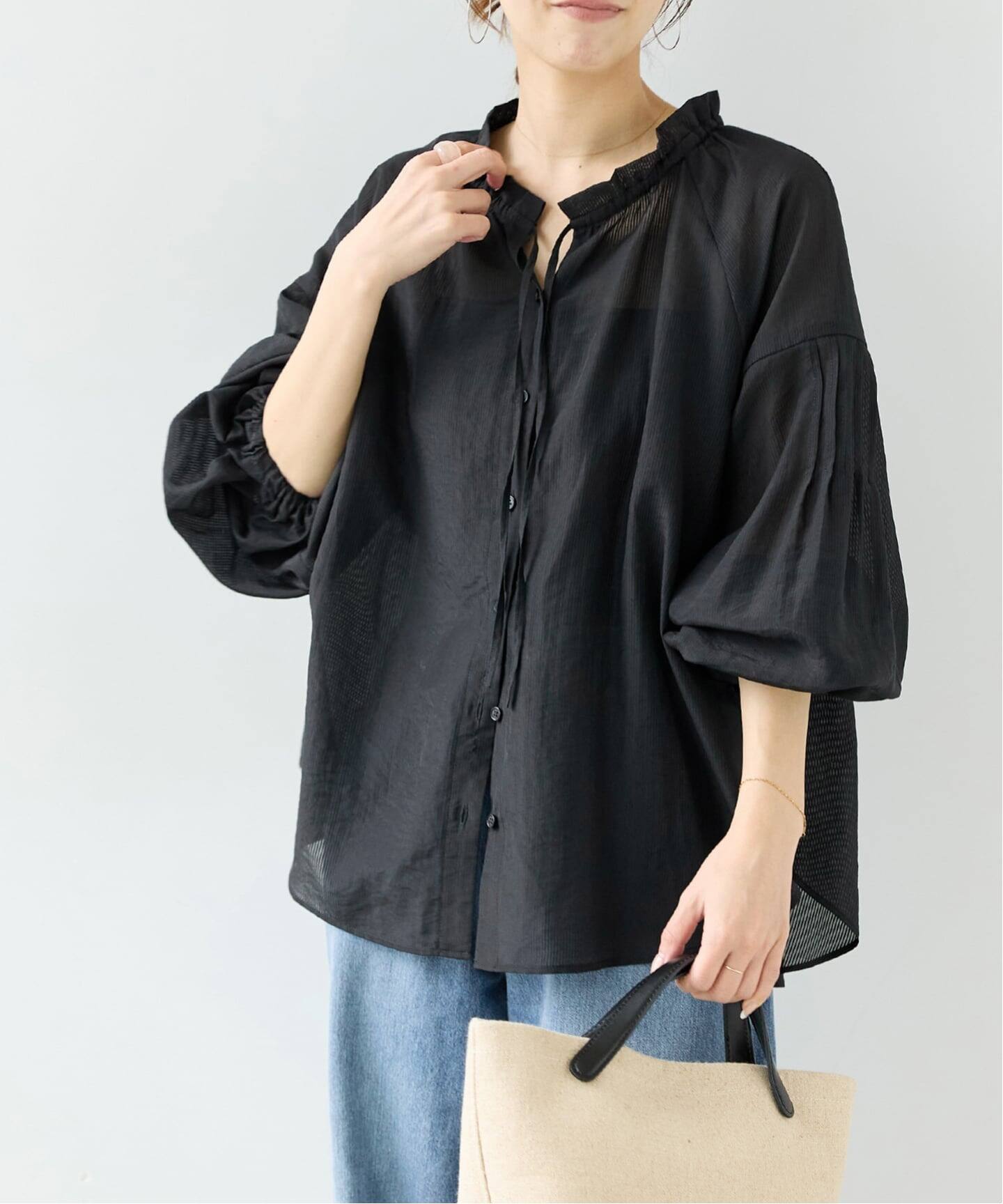 WEB限定予約》ピンタックフリルブラウス（シャツ／ブラウス）｜JOURNAL 