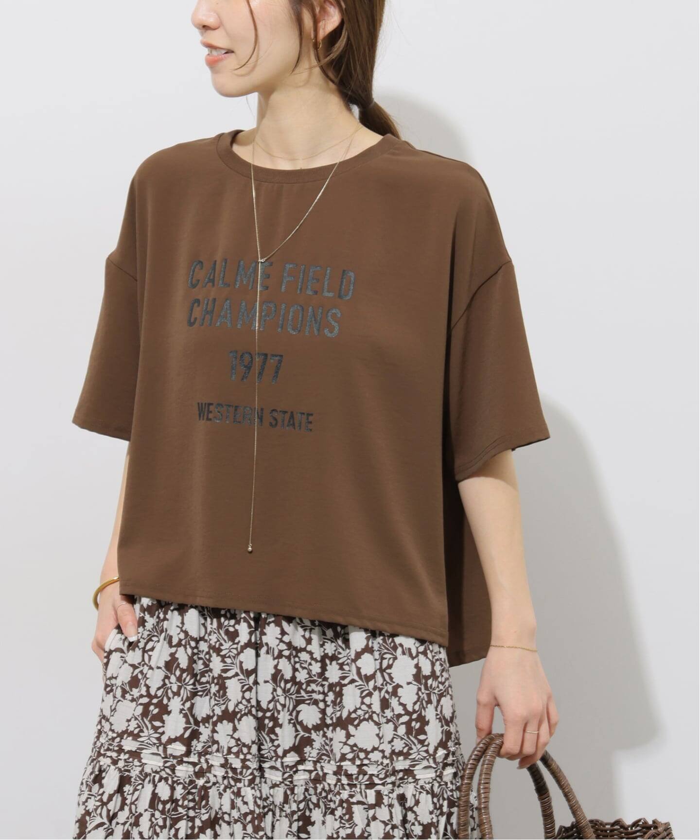 2WAYジョーゼットロゴTEE（Tシャツ／カットソー）｜JOURNAL STANDARD