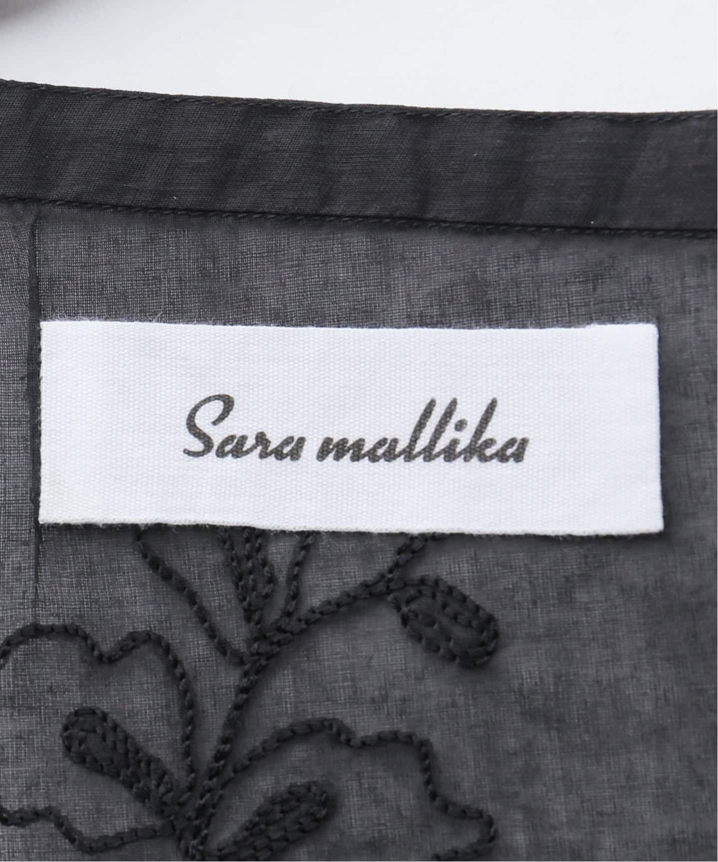 SARA MALLIKA/サラマリカ】 Organza Aari Embroidery Cam：ブラウス