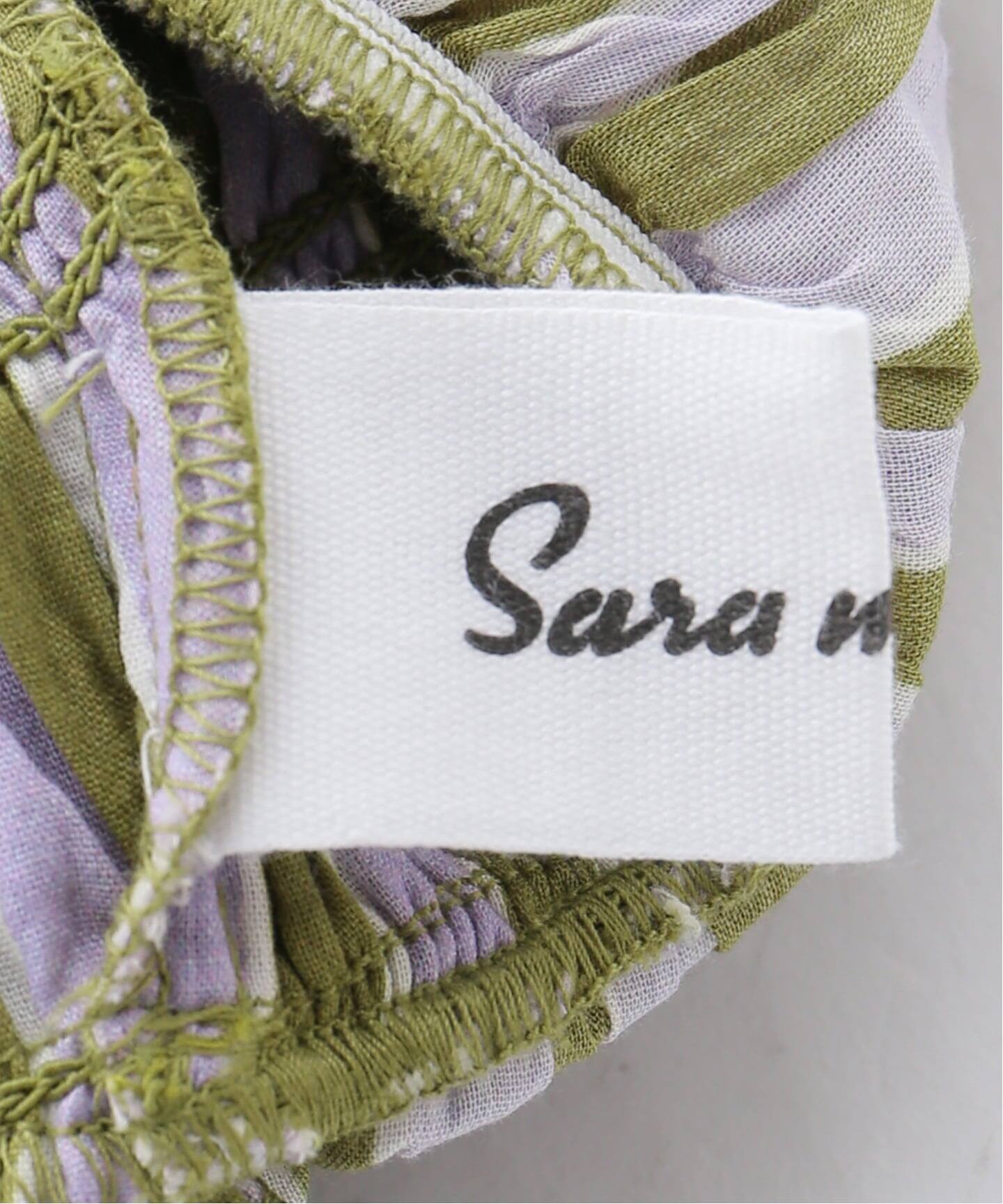 Sara mallika (サラマリカ) CTN STRIPE JQD FRILL TOP パープル FREE SARA MALLIKA – HOUSE by Jack of All Trades