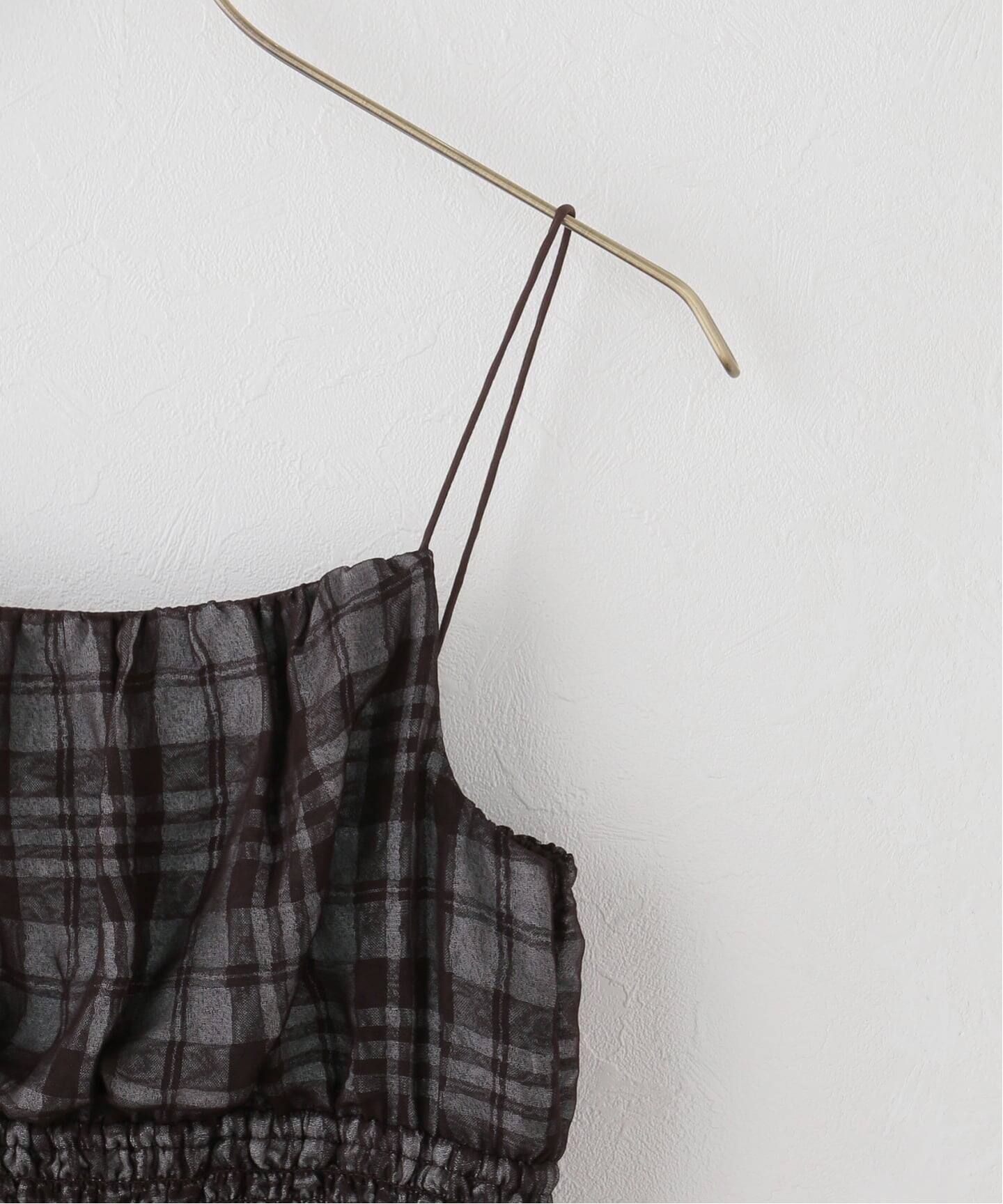 TODAYFUL/トゥデイフル】 Check Jacquard Camisole（シャツ／ブラウス